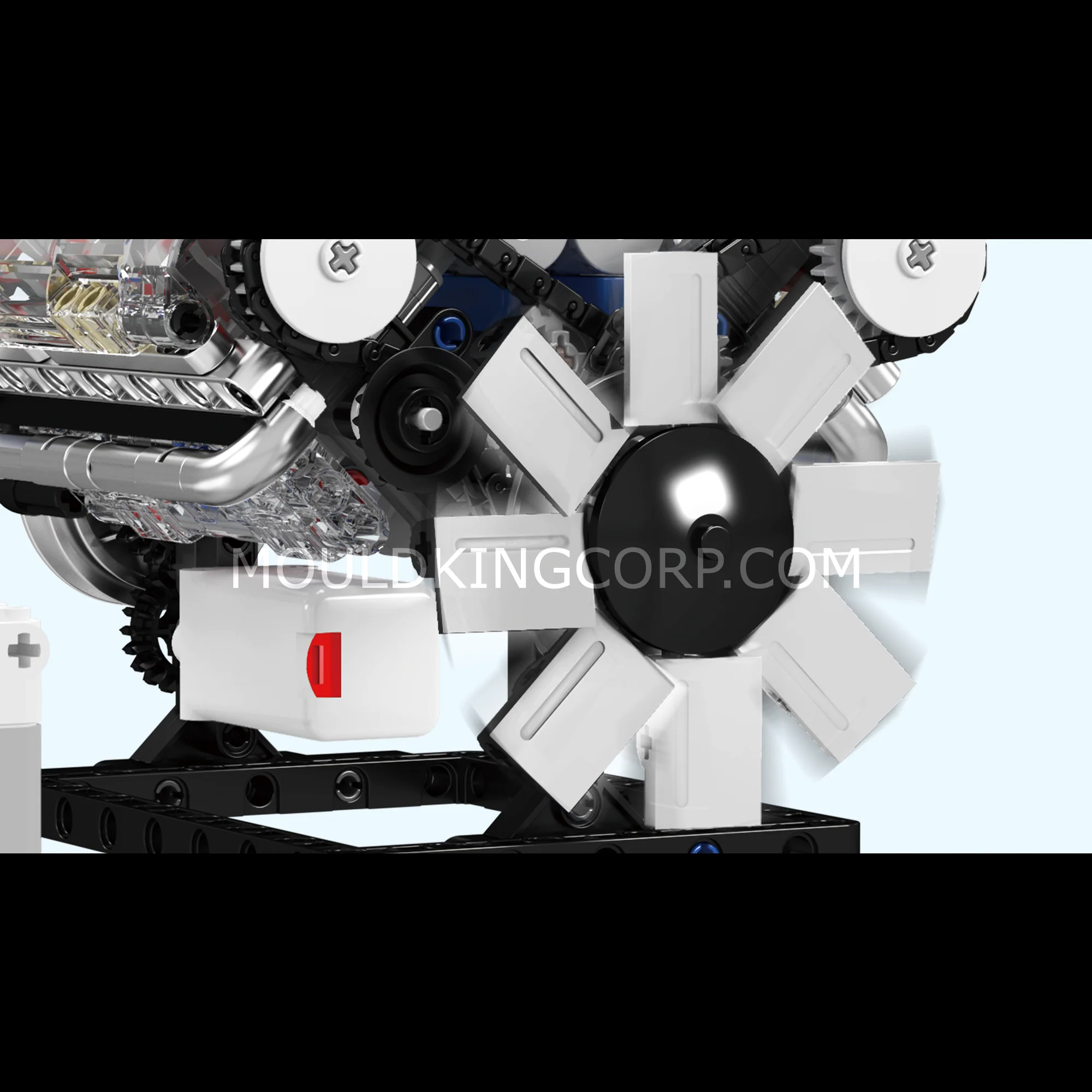 Mould King 10088 Motorised V8 Engine Building Set | 535 Pcs - Image 5