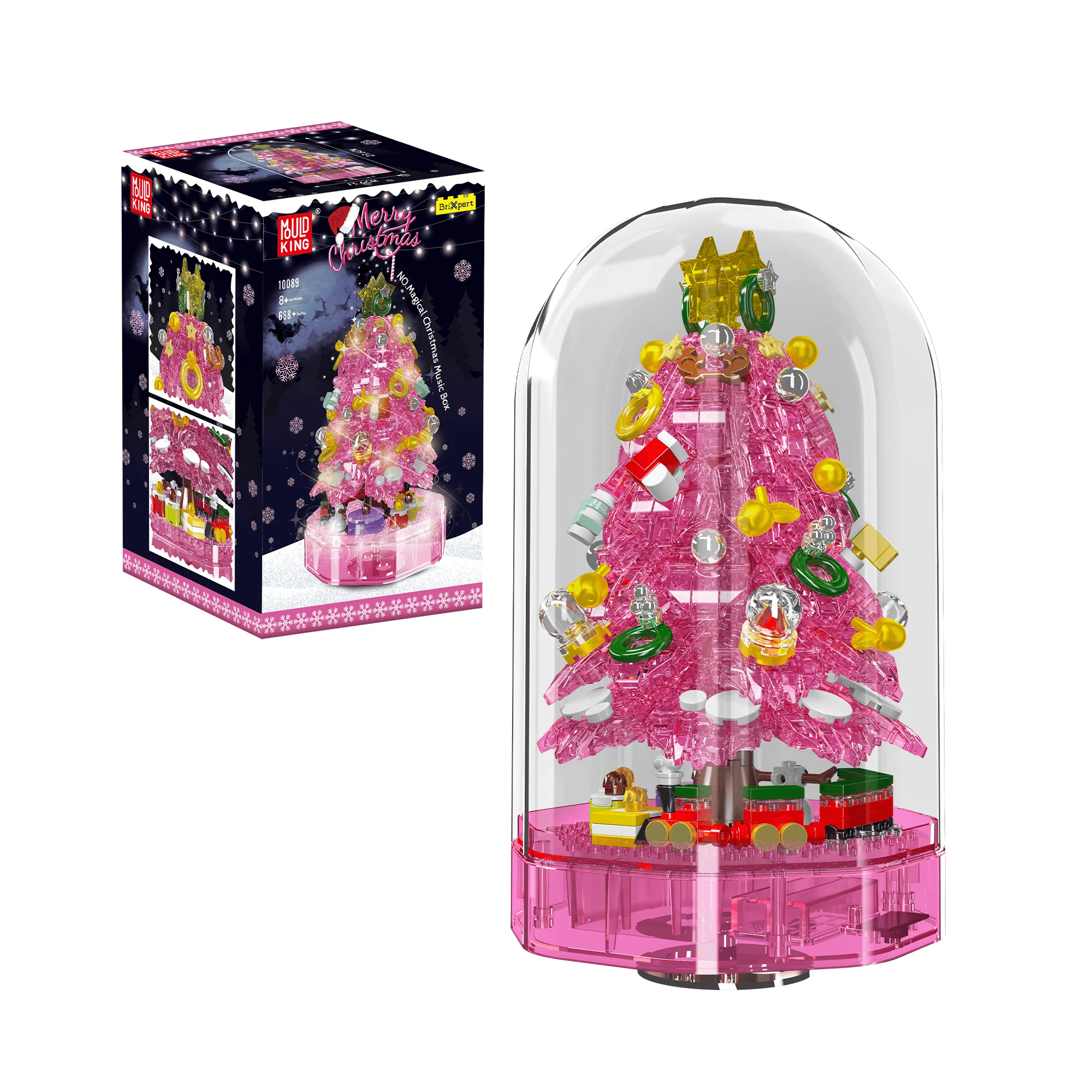 Mould King  10090 Christmas Tree Music Box Building Set | 688 PCS - Image 7