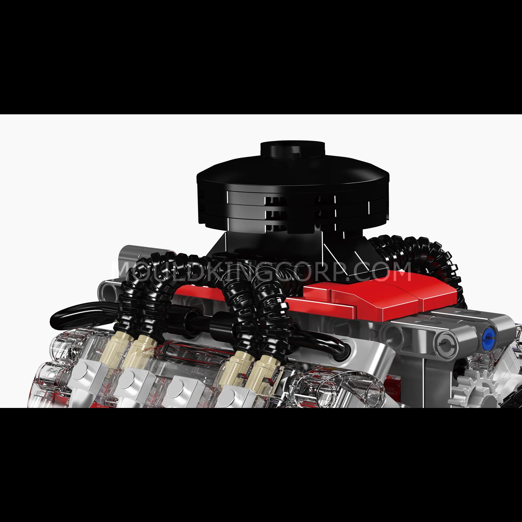 Mould King 10171 Chevy LSX454 Motorized V8 Engine Building Set | 487 Pcs - Image 3