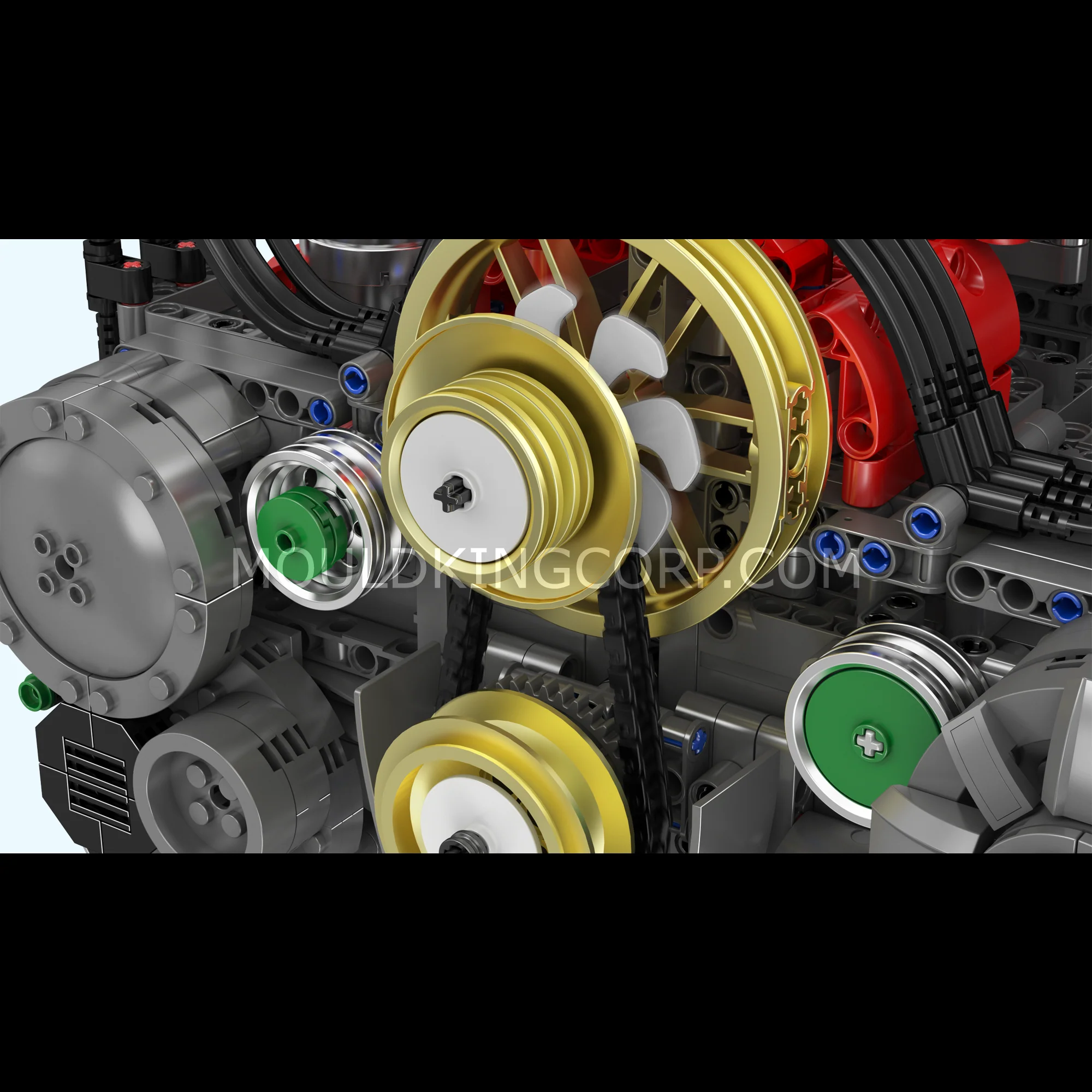 Mould King 10181 Motorised Flat-6 Engine Building Set | 2,375 Pcs - Image 4