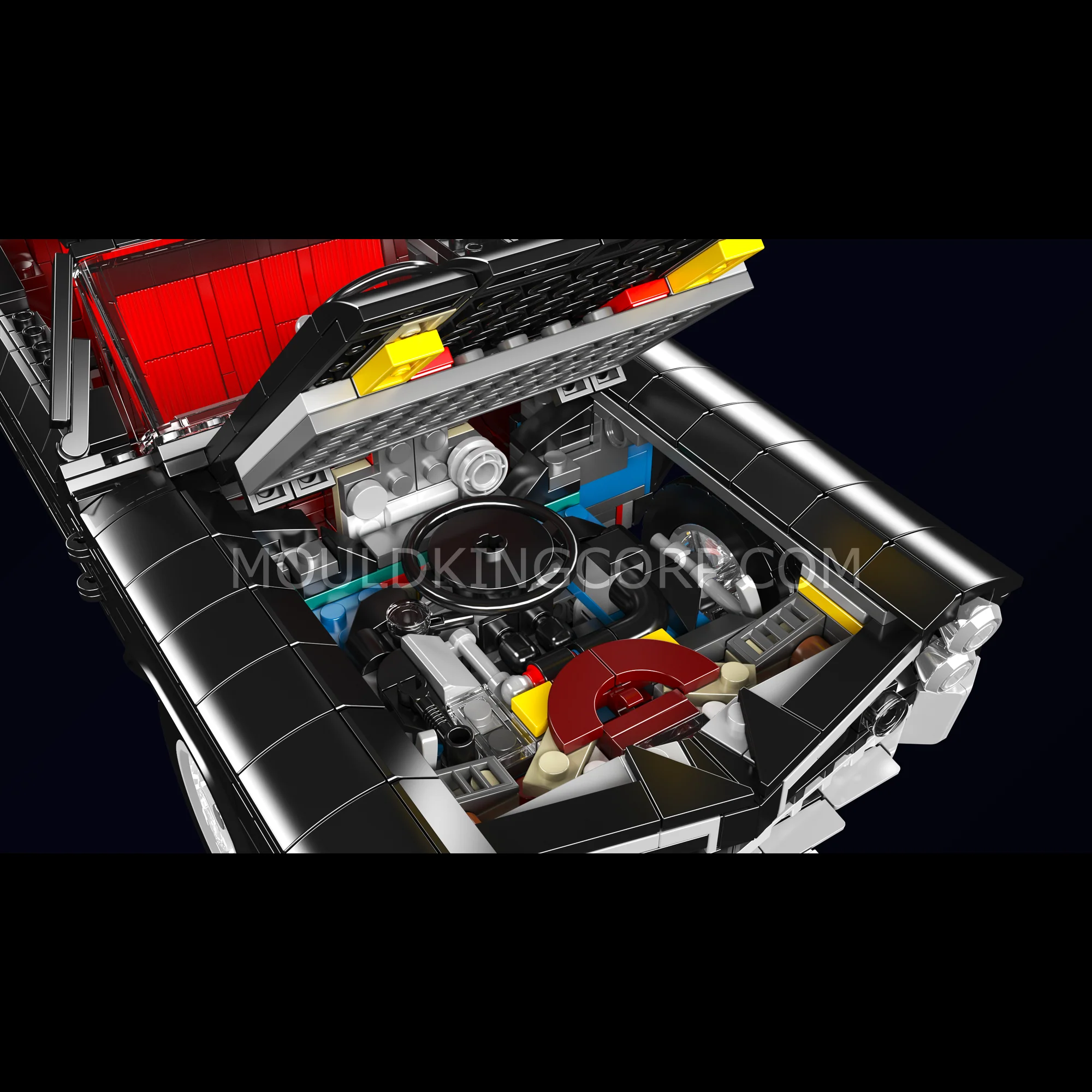 Mould King 10199 GTO Classic Muscle Car Model Building Set | 1,563 Pcs - Image 2
