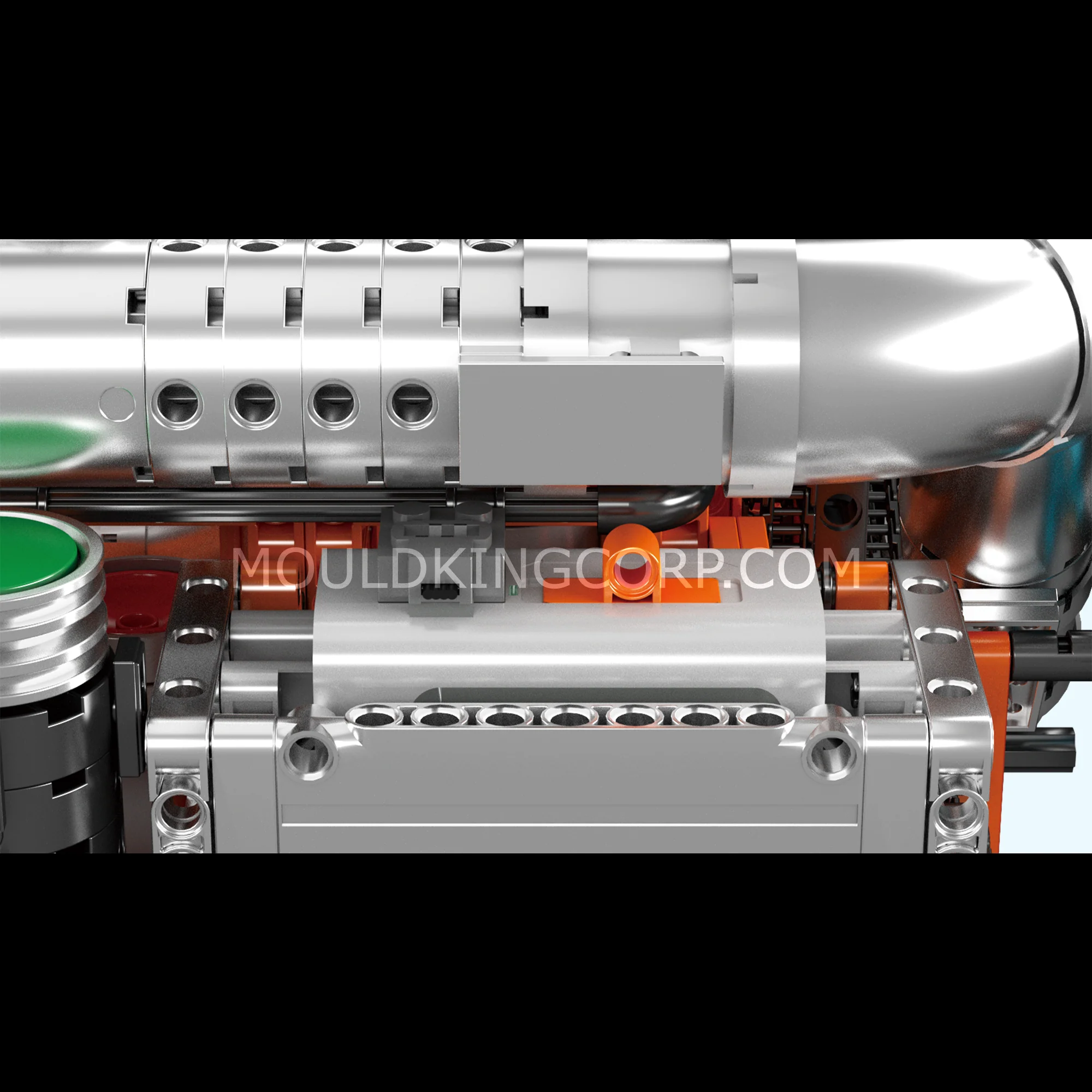 Mould King 10200 Inline-6 Truck Engine & Transmission Building Set | 3,236 Pcs - Image 4