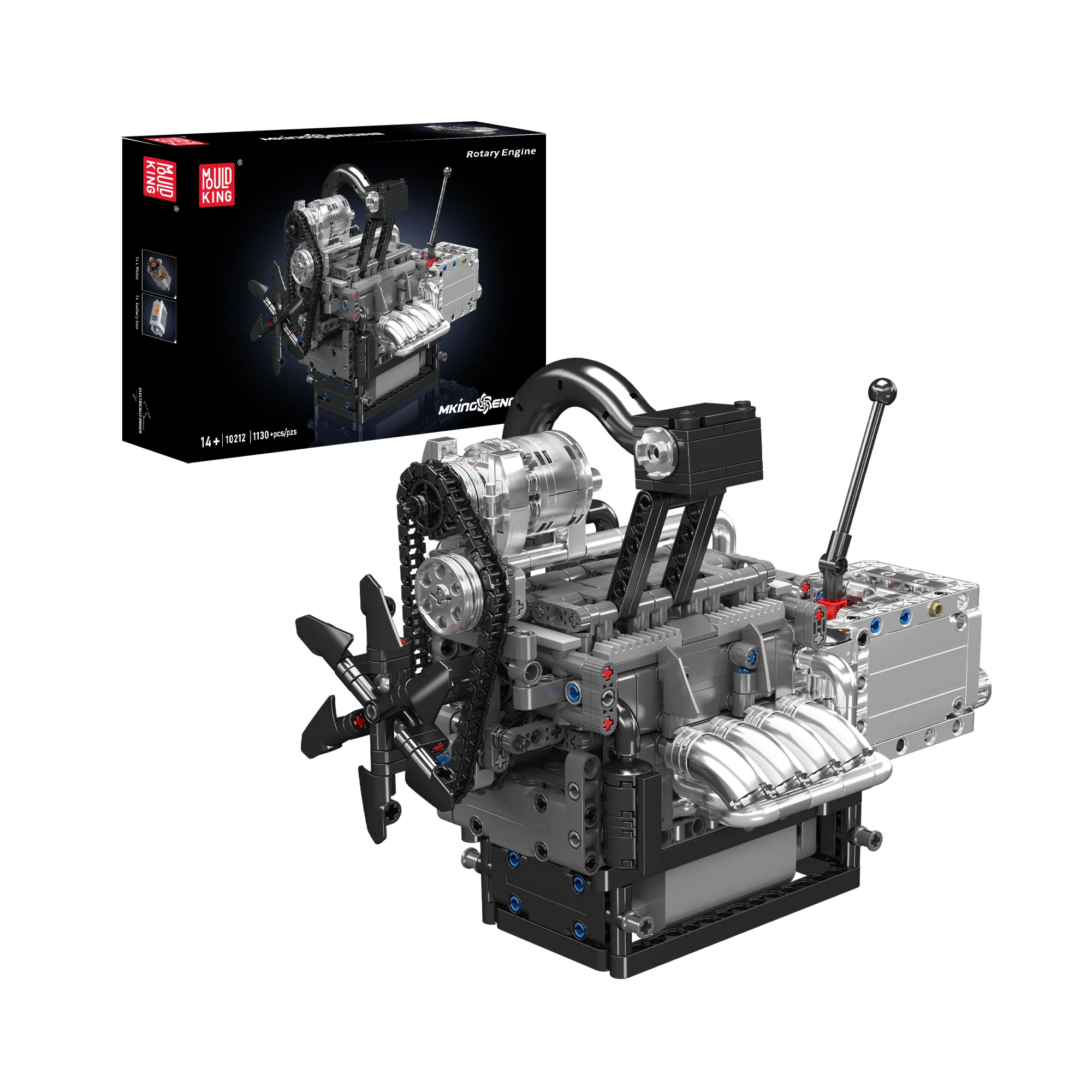 Mould King 10212 Motorized Rotary Engine Model Building Set | 1,130 Pcs
