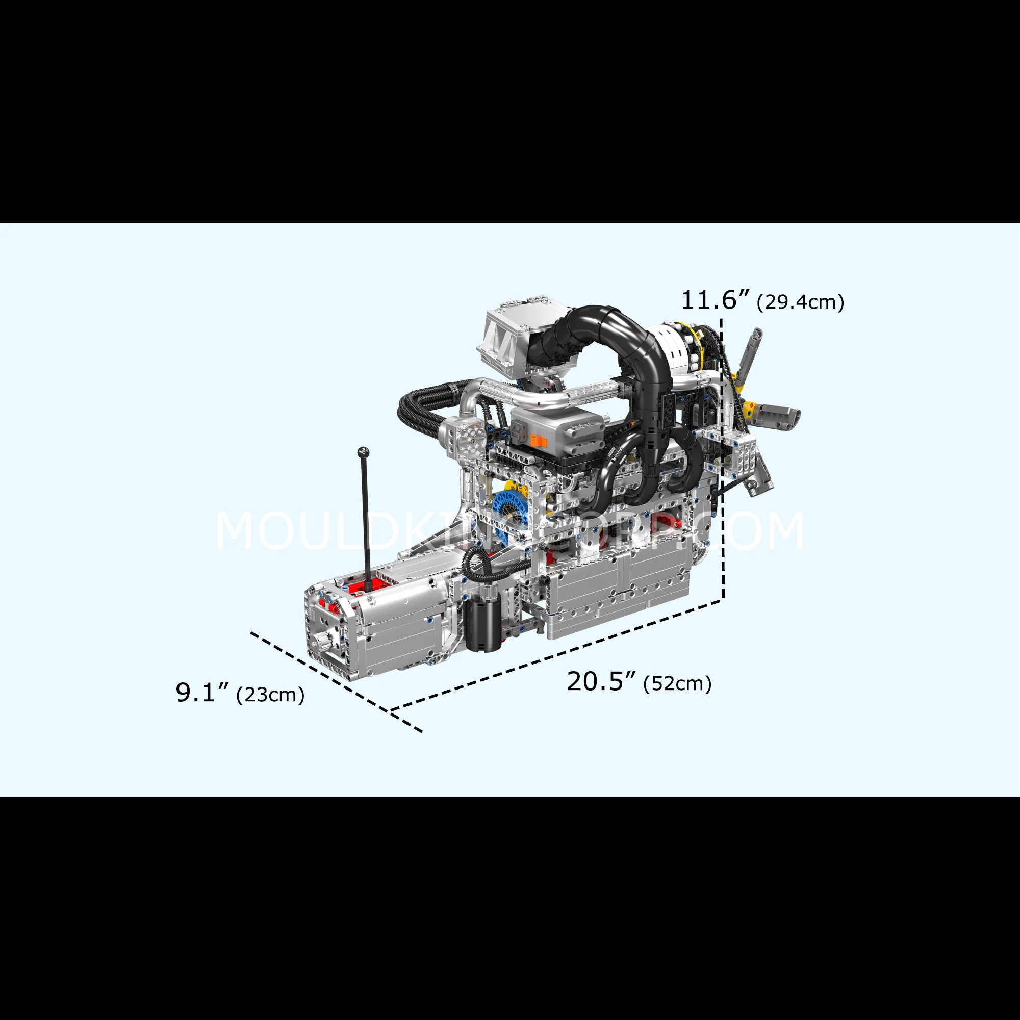 Mould King 10214 Motorized Wankel Rotary Engine with Gearbox Model Building Set | 2,177 Pcs - Image 6