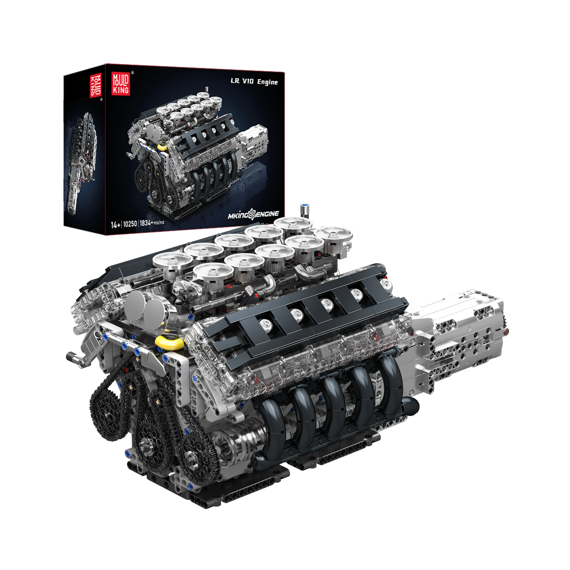Mould King 10250 LFA V10 Engine Model  Building Set | 1,834 Pcs