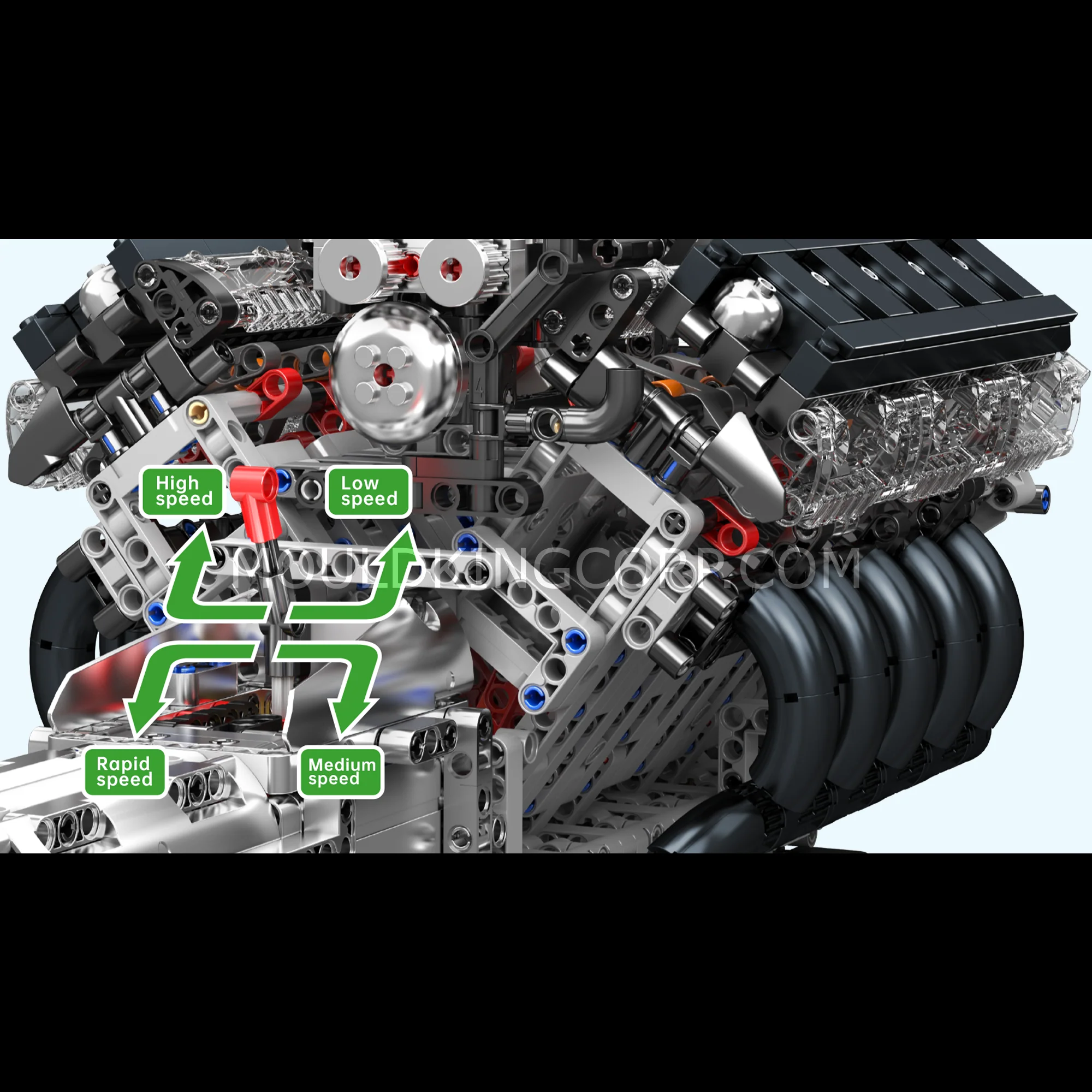 Mould King 10250 LFA V10 Engine Model  Building Set | 1,834 Pcs - Image 2