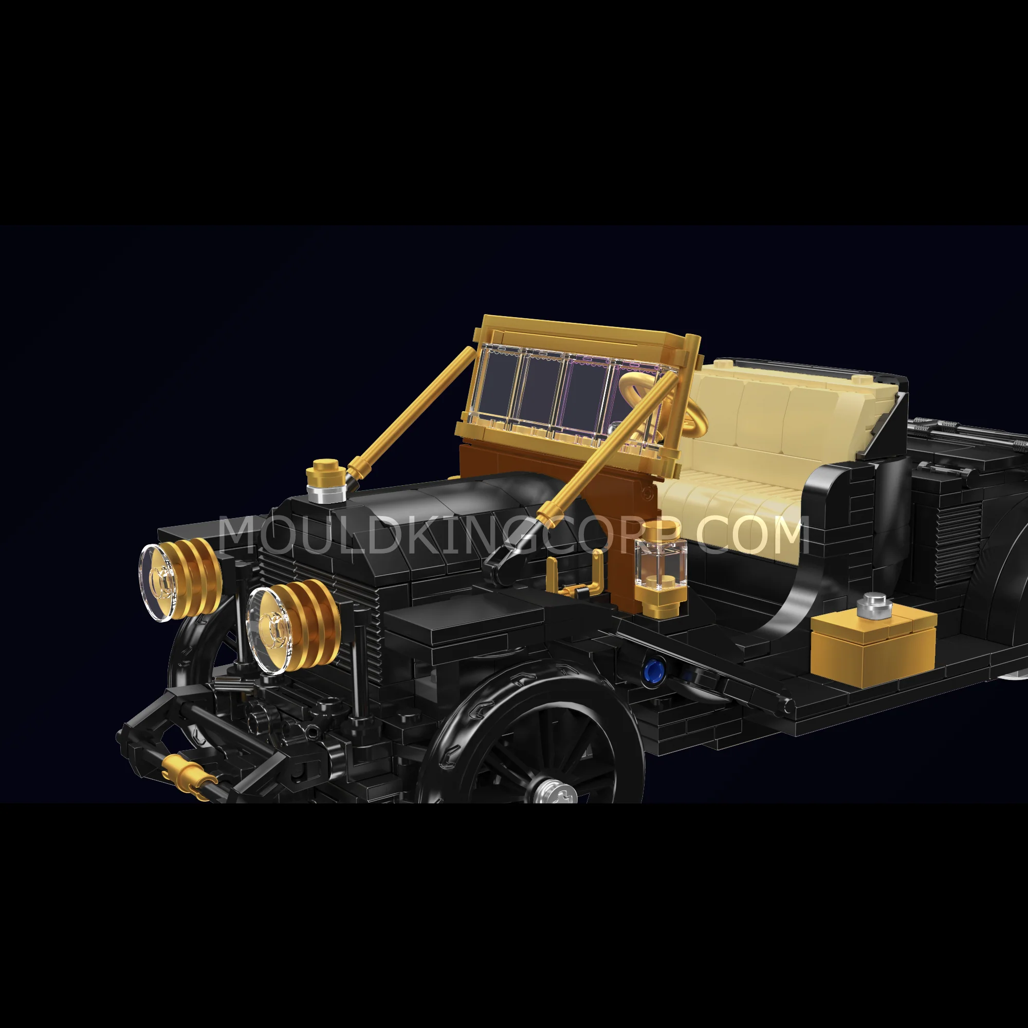 Mould King 10261 1910s Vintage Town Car Building Set | 1,290 Pcs - Image 2