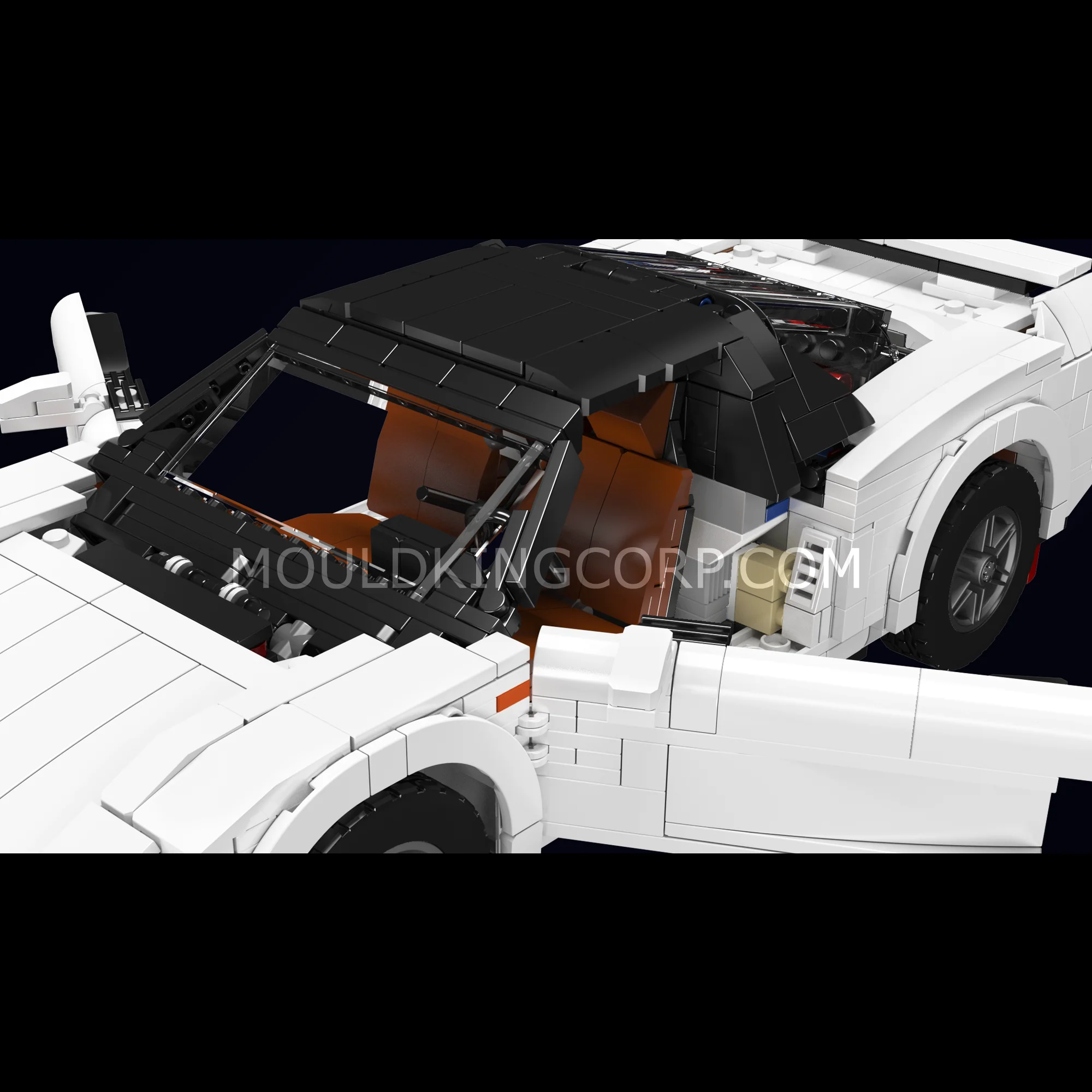 Mould King 10271 Japan 90s Mid-Engine Sports Car Building Set | 1,300 Pcs - Image 2