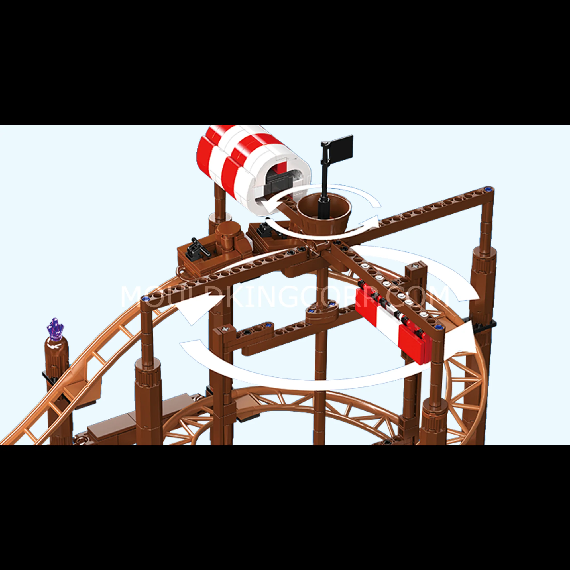 Mould King 11013 Double Helix Roller Coaster Building Set | 2,174 Pcs - Image 4