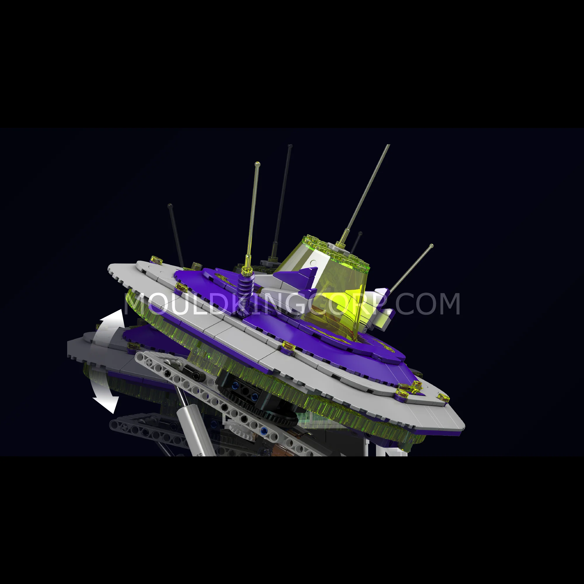 Mould King 11024 Alien UFO Launch Pad BuildingSet | 2,053 Pcs - Image 3