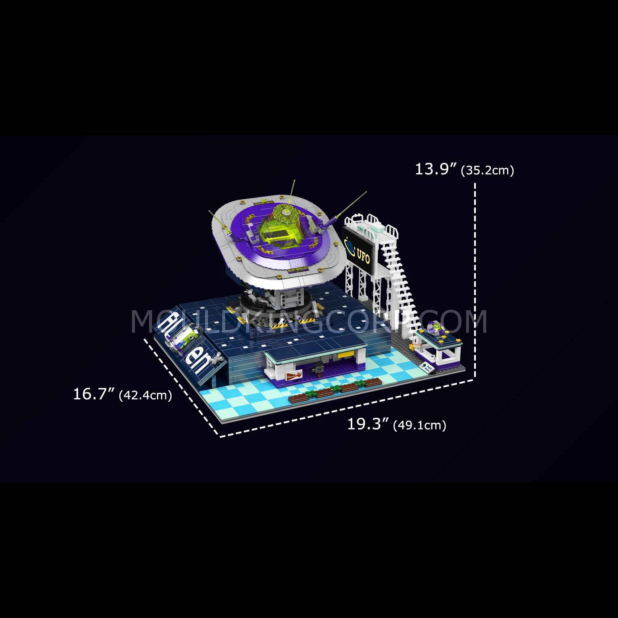 Mould King 11024 Alien UFO Launch Pad BuildingSet | 2,053 Pcs - Image 6