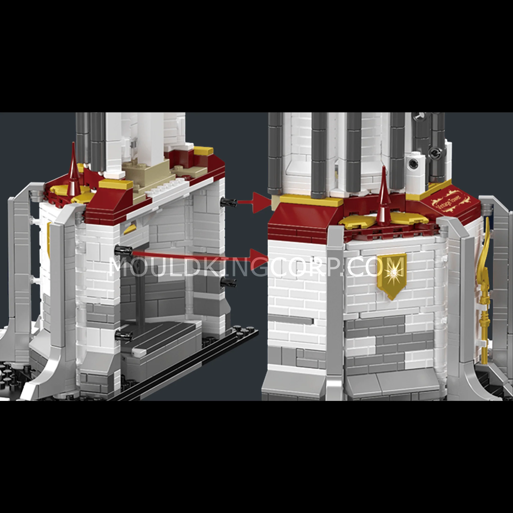 Mould King 16055 Medieval Lighthouse Building Set | 2,199 Pcs - Image 2