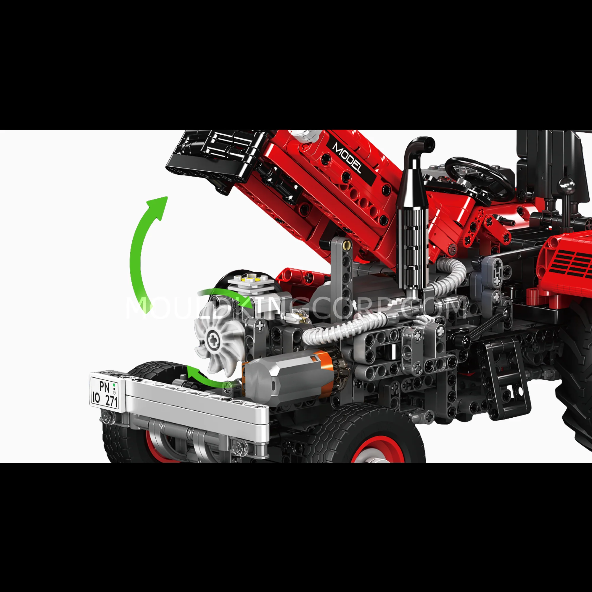 Mould King 17064 Remote Control Agricultural Tractor Building Set | 1,857 Pcs - Image 2