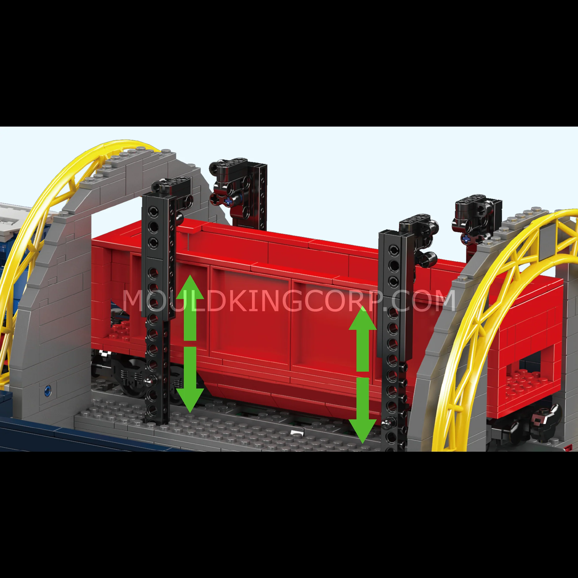 Mould King 17094 Railcar Rotary Dumper Engineering Building Set | 2,830 Pcs - Image 4