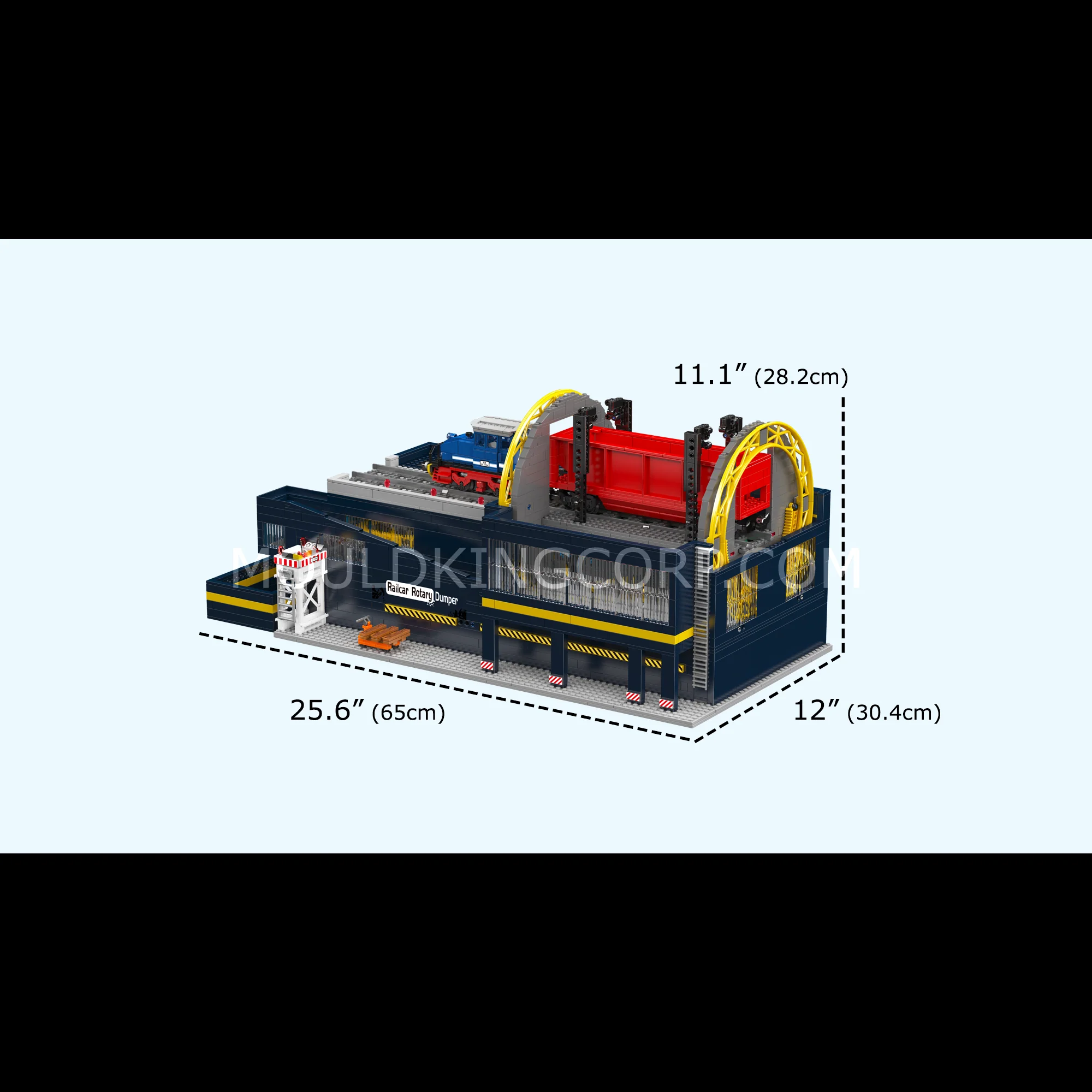 Mould King 17094 Railcar Rotary Dumper Engineering Building Set | 2,830 Pcs - Image 6