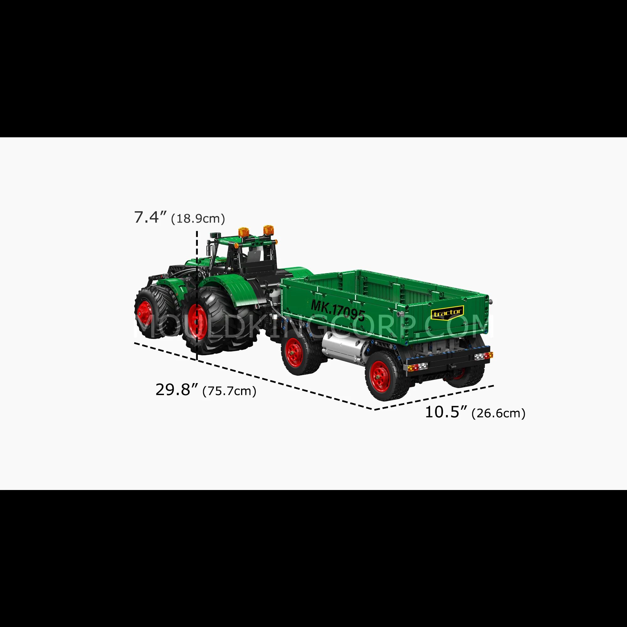 Mould King 17095 RC Heavy-Duty Tractor Building Set | 2,368 Pcs - Image 6