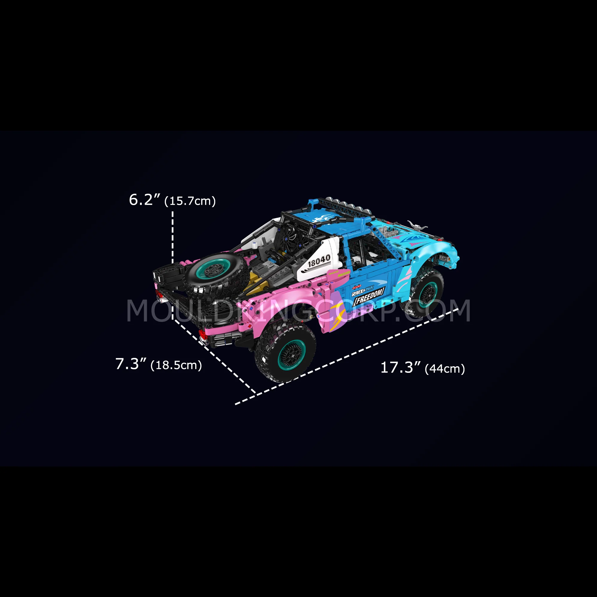 Mould King 18040 RC Desert Trophy Truck with Air Suspension Building Set | 1,573 Pcs - Image 6