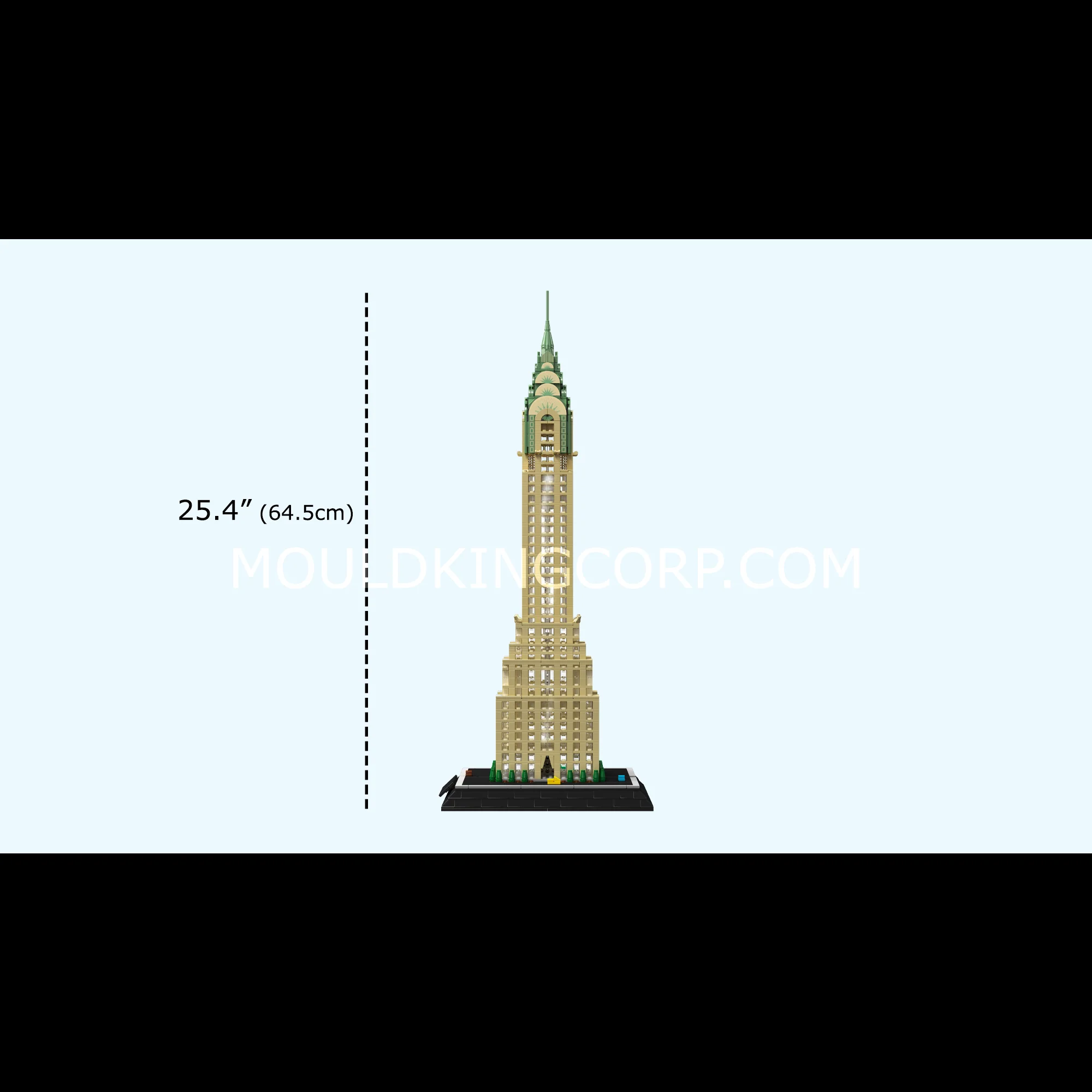 Mould King 22036 New York Landmark Skyscraper Building Set with Lights | 2,265 Pcs - Image 6