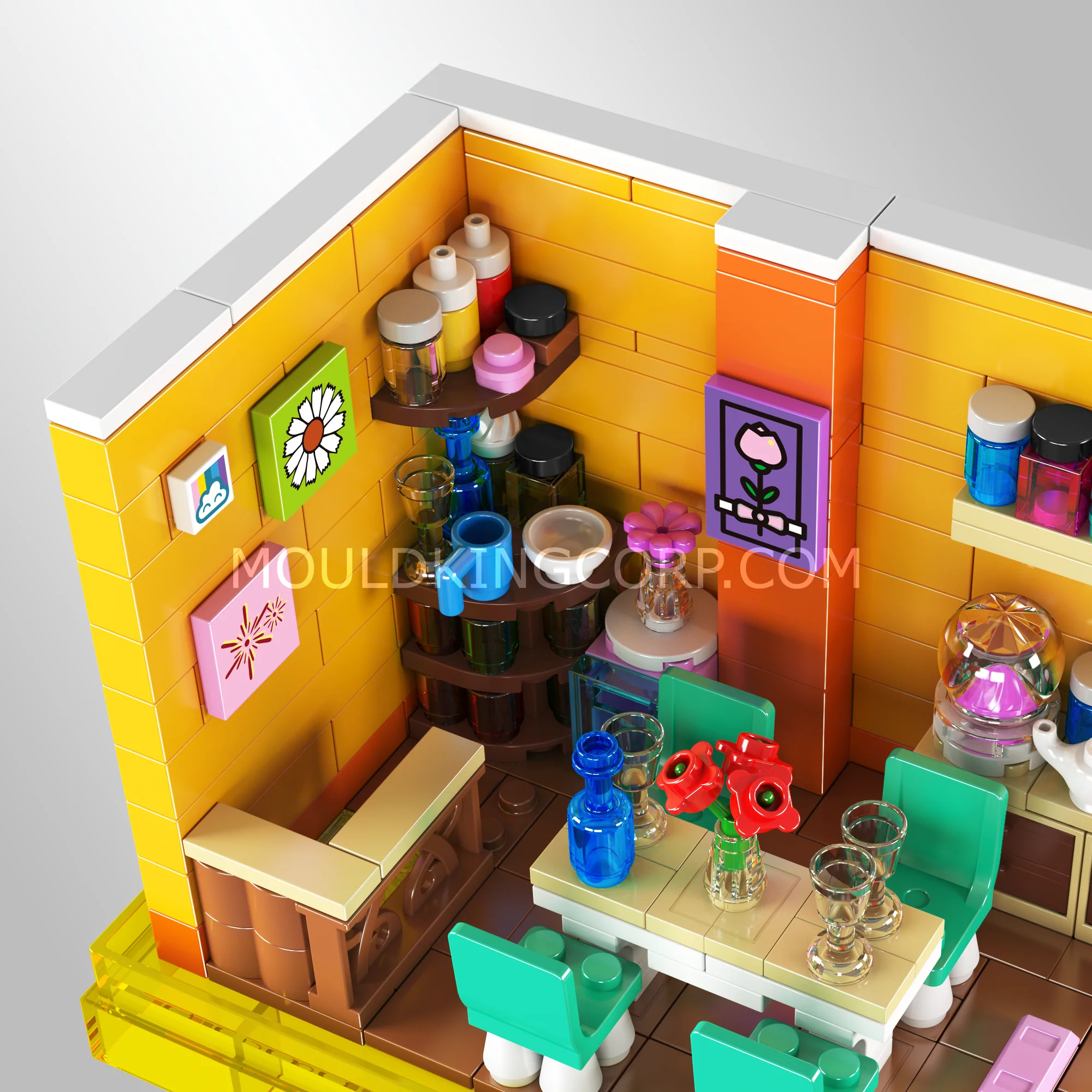 Mould King 24046 HOME Restaurant Building Set | 300 Pcs - Image 4