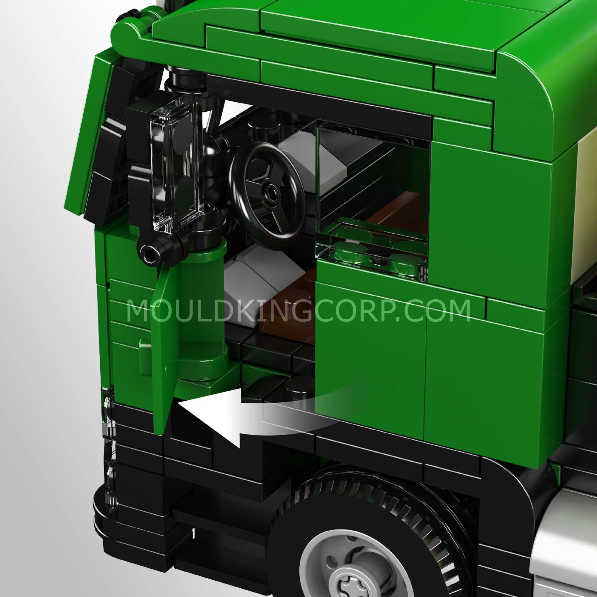 Mould King 24088 Eco-Friendly Garbage Truck Building Set | 646 Pcs - Image 2