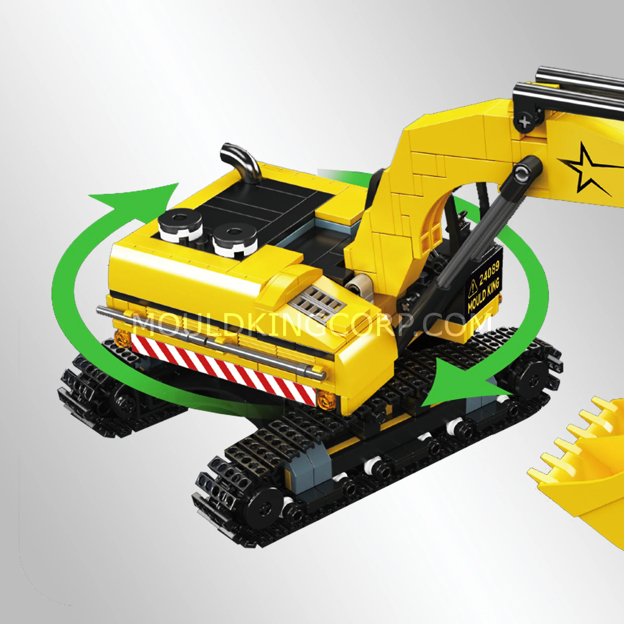 Mould King 24089 Mini Excavator Building Set | 705 PCS - Image 3