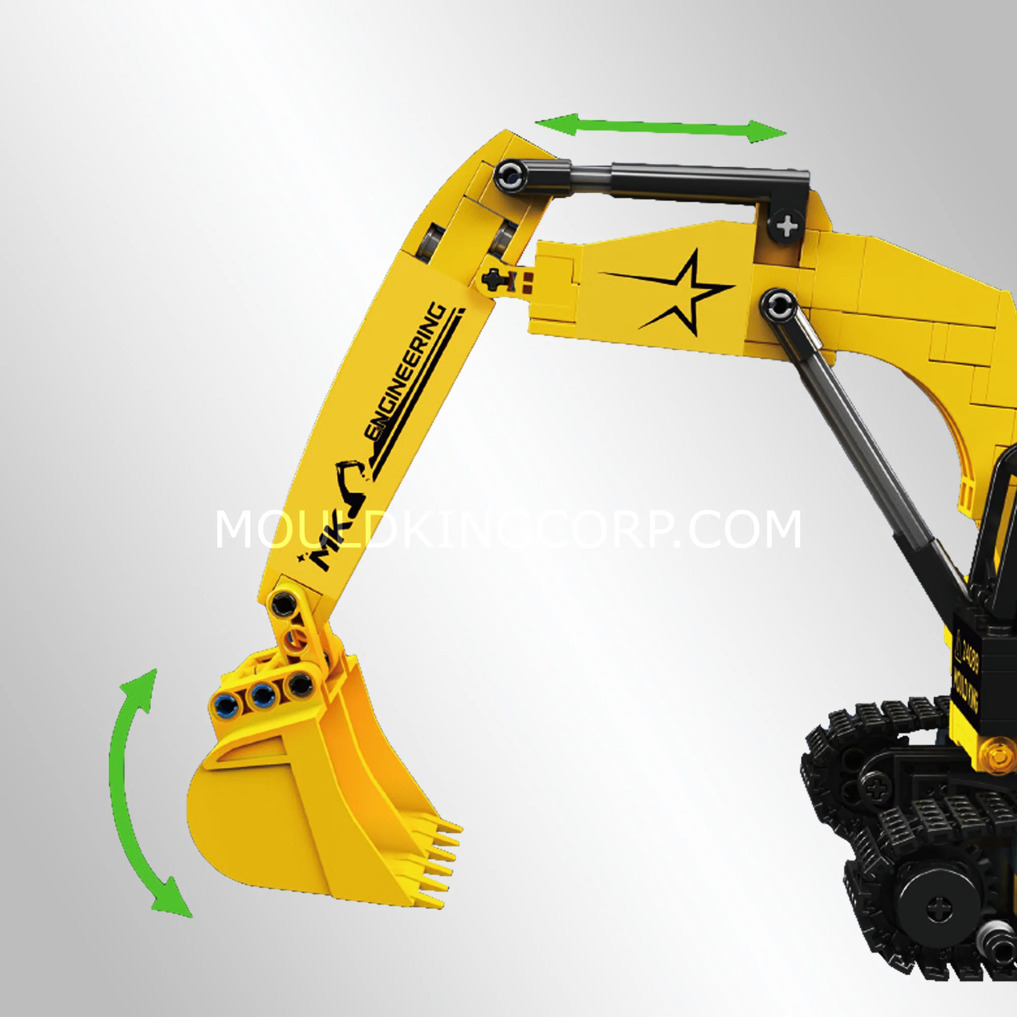 Mould King 24089 Mini Excavator Building Set | 705 PCS - Image 4