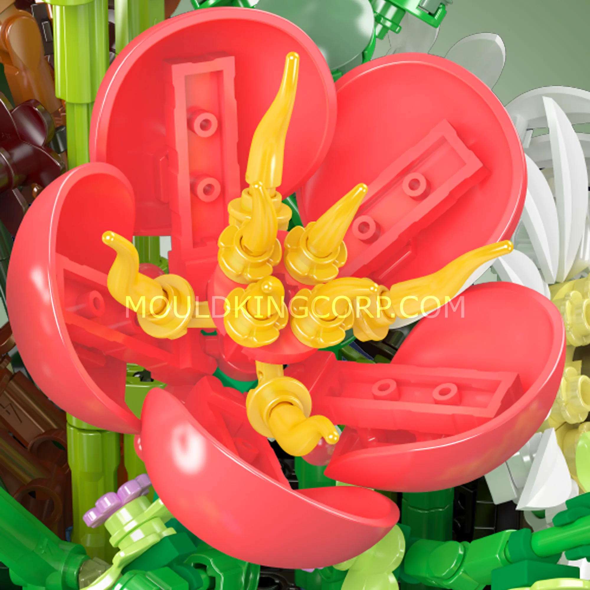 Mould King 24107 Daisy Flower Pot Botanical Building Set | 1,157 Pcs - Image 2