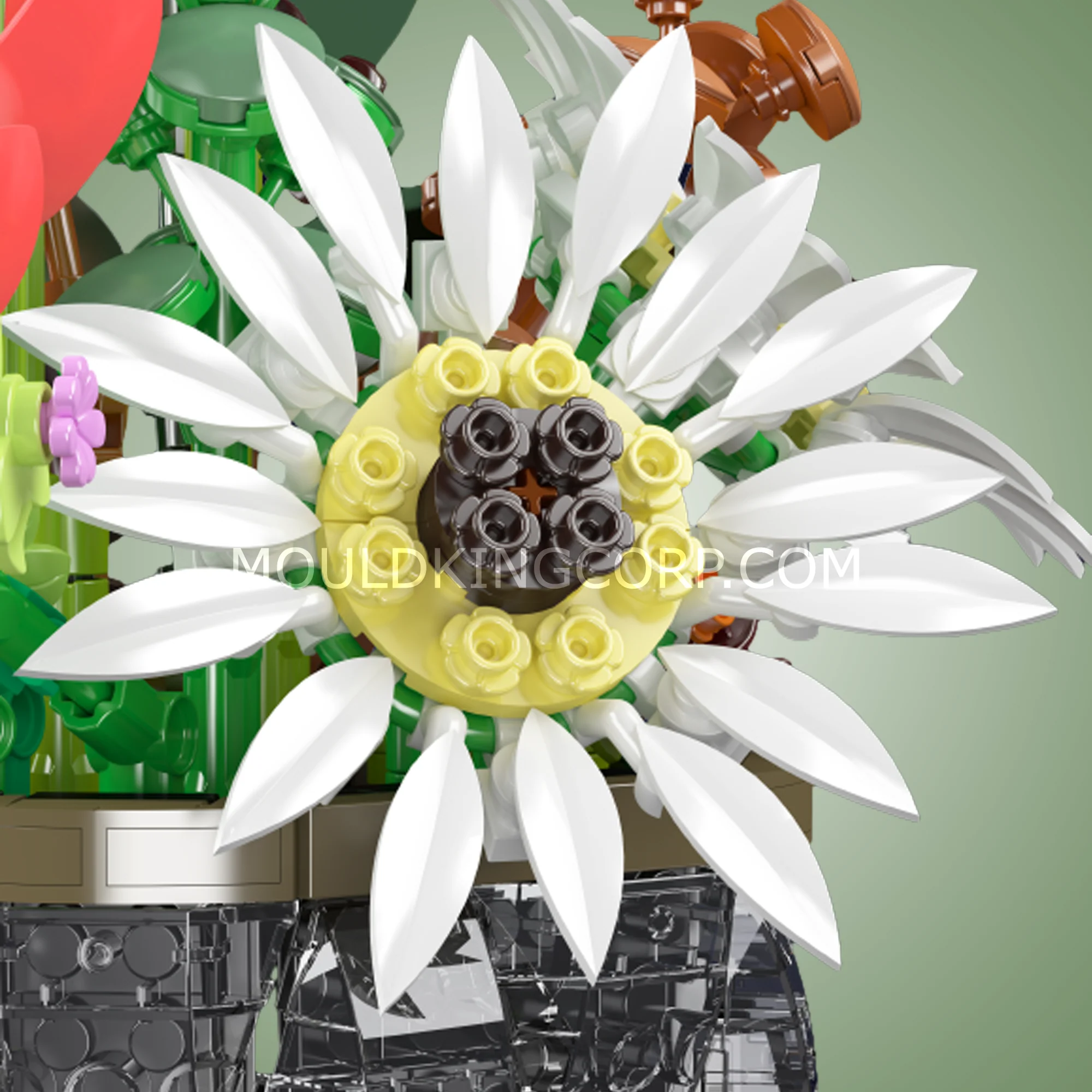 Mould King 24107 Daisy Flower Pot Botanical Building Set | 1,157 Pcs - Image 4