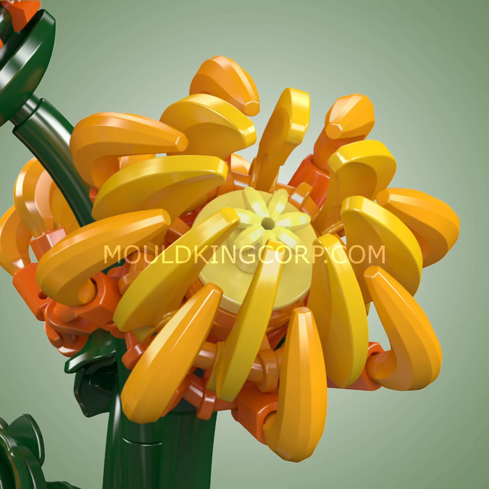 Mould King 24118 Chrysanthemum Potted Plant  Building Block Set | 417 Pcs - Image 2