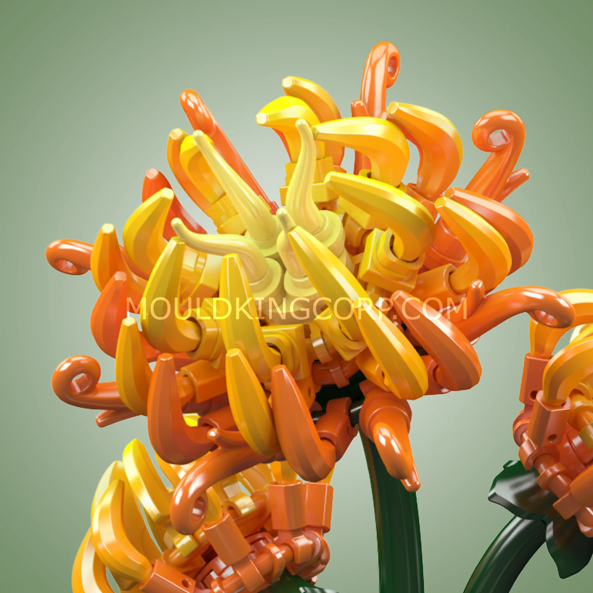 Mould King 24118 Chrysanthemum Potted Plant  Building Block Set | 417 Pcs - Image 4