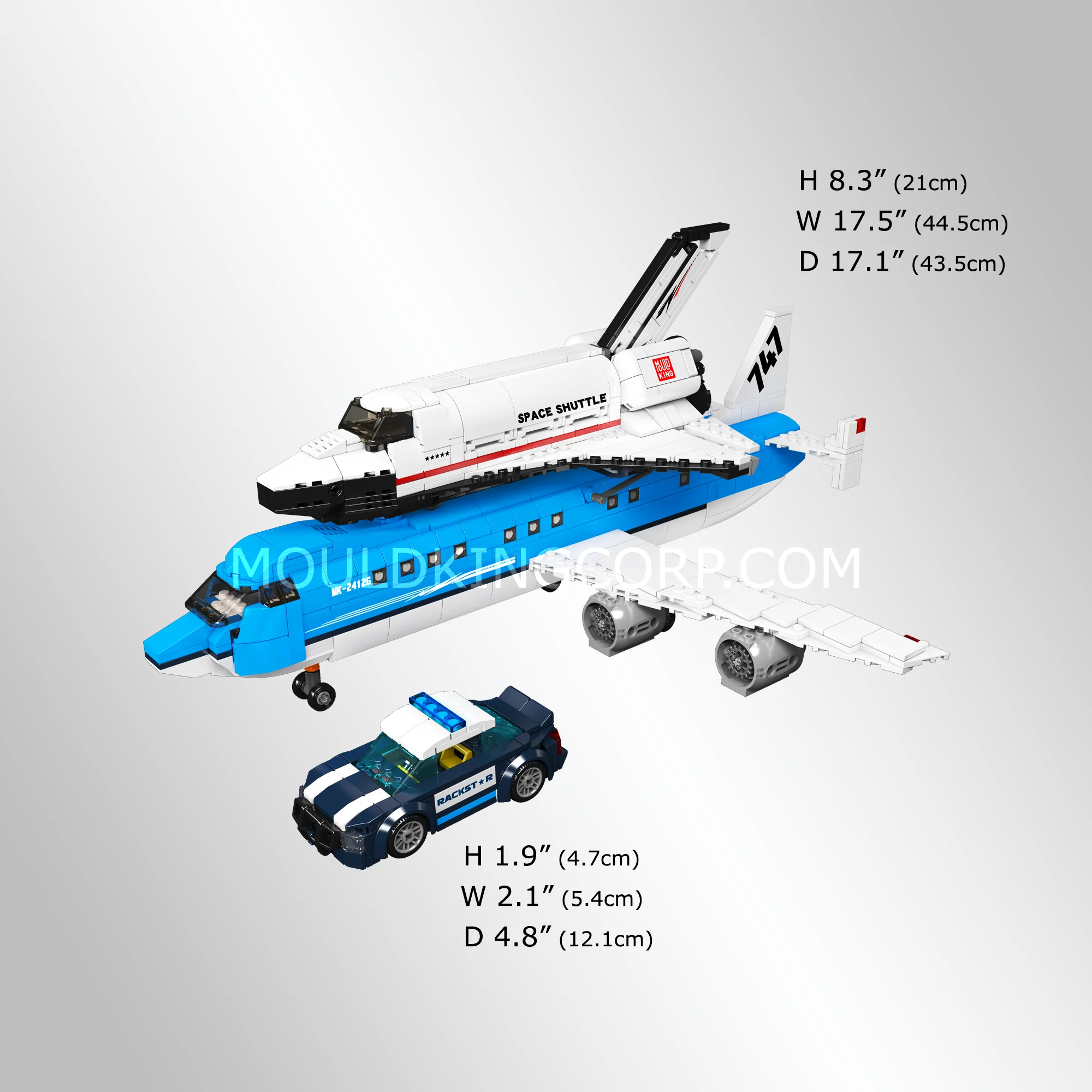 Mould King 24126 Space Shuttle Carrier Jet 3-in-1 Building Set | 1,279 Pcs - Image 5