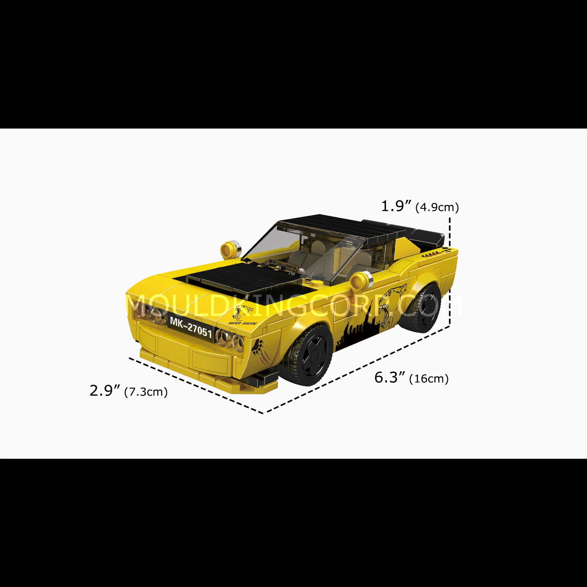 Mould King 27051 Challenger SRT Car Building Set | 368 Pcs - Image 6