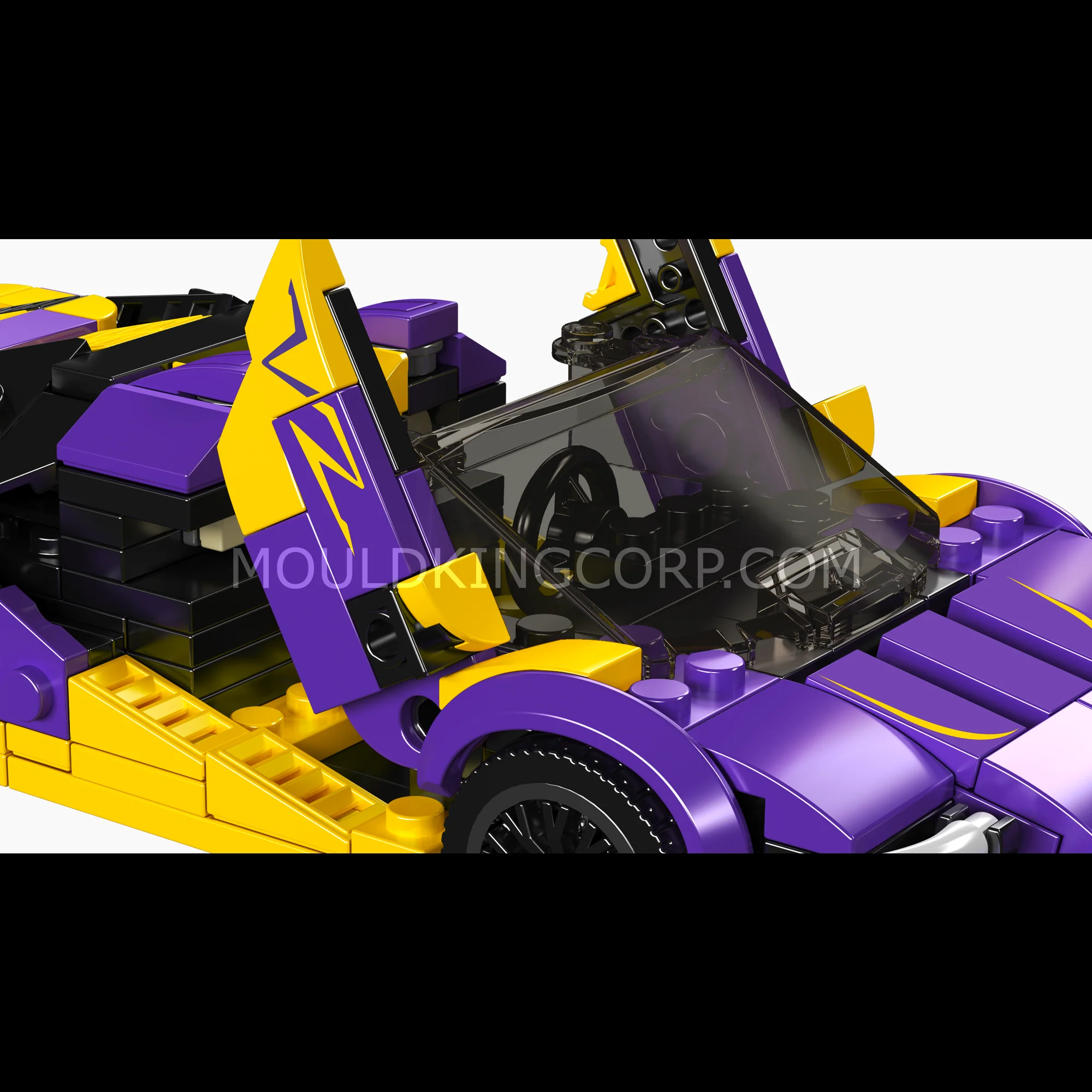 Mould King 27054 Centennial Bull Supercar Building Set | 344 Pcs - Image 4