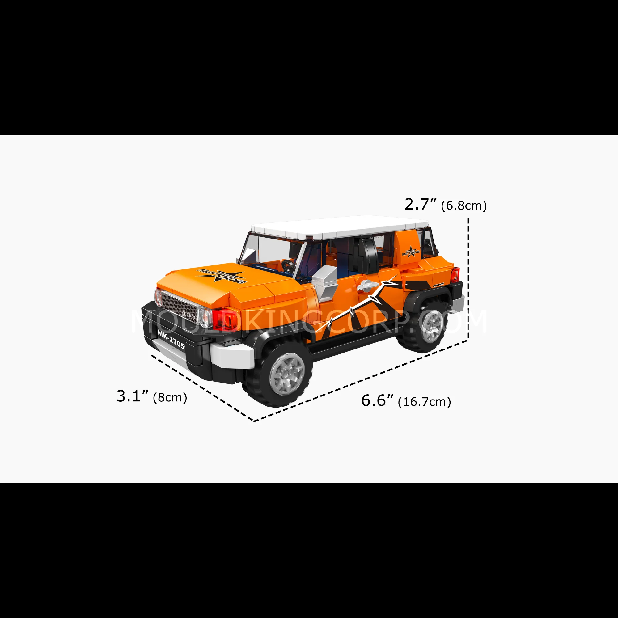 Mould King 27059 FJ Cruiser SUV Building Set | 414 Pcs - Image 6