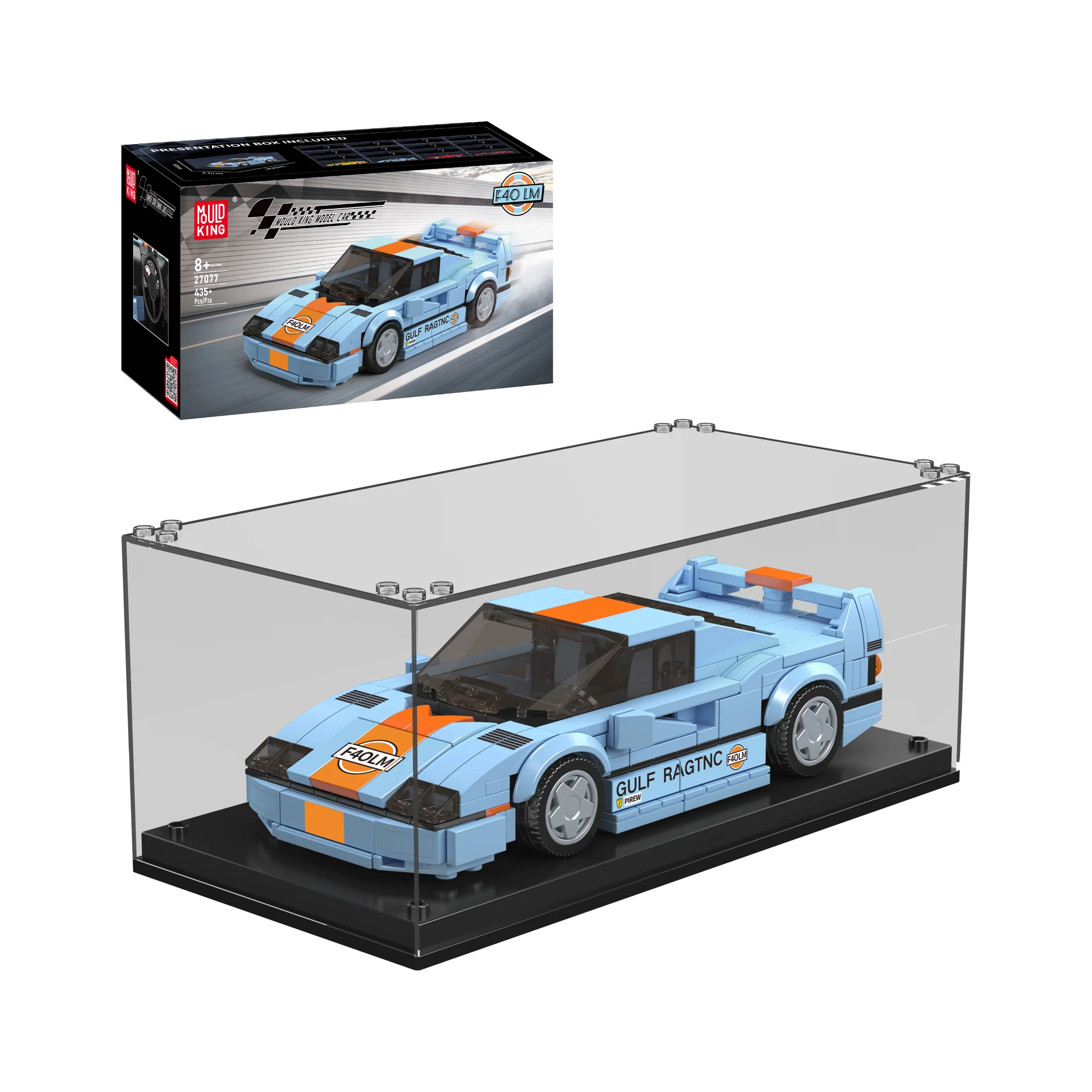 Mould King 27077 F40 LM Model Car Building Set | 435 Pieces