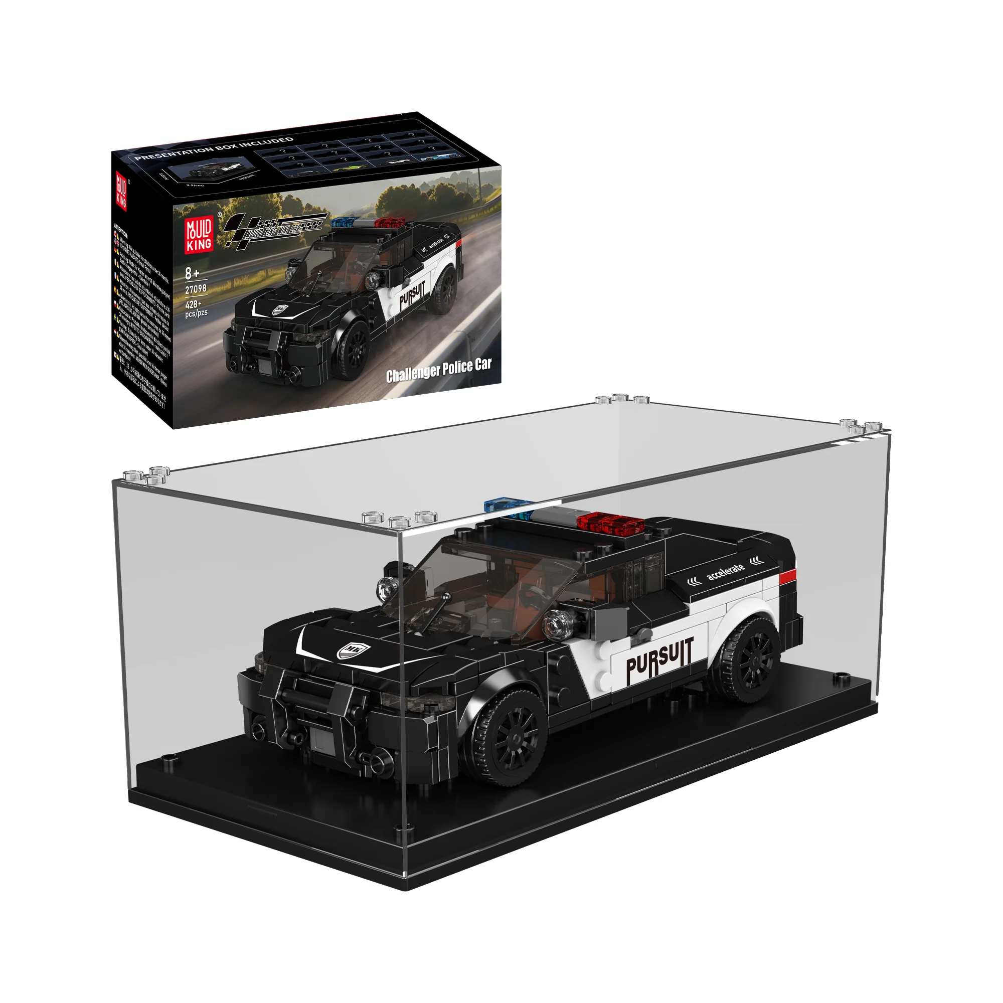 Mould King 27098 Challenger Police Car Building Set | 443 Pcs