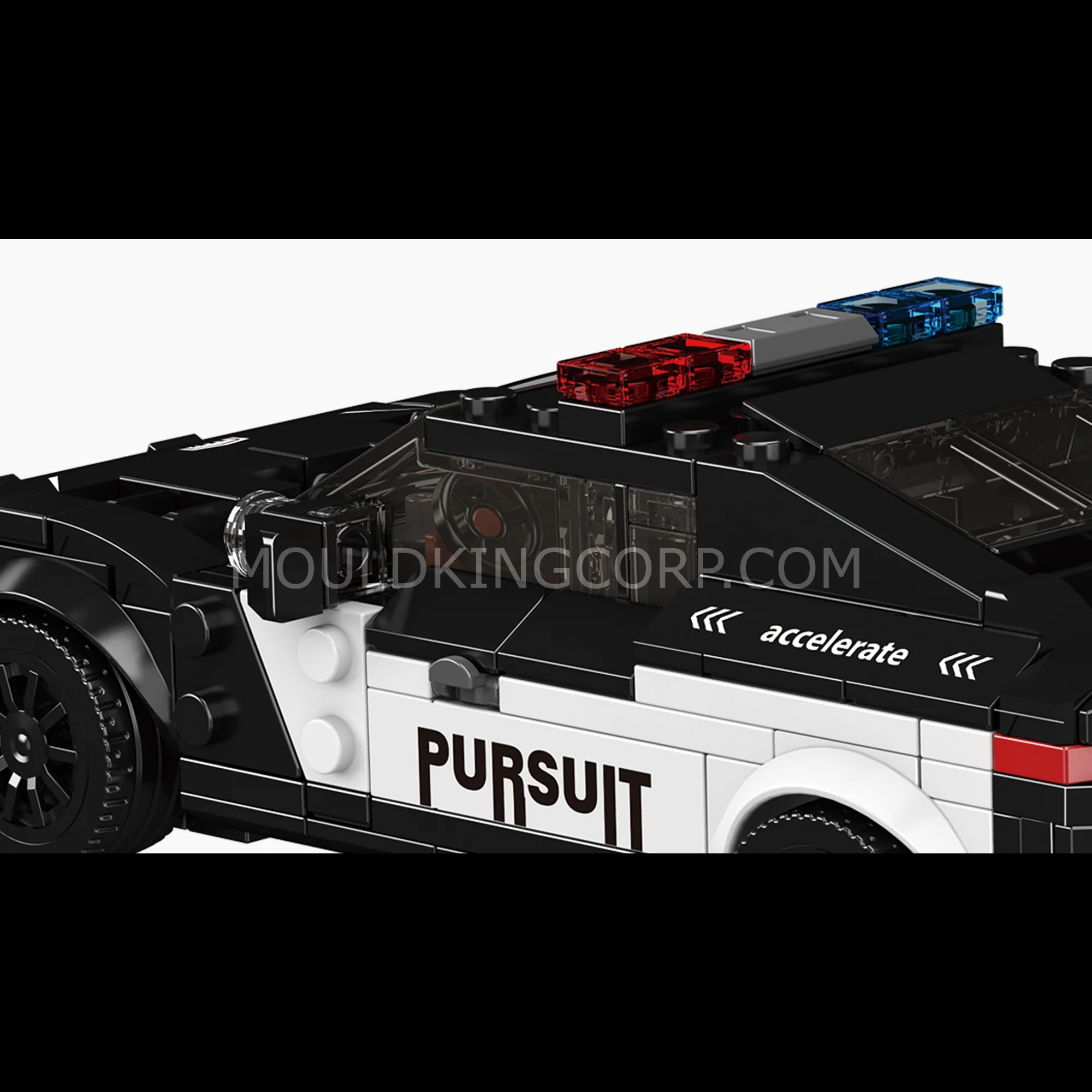 Mould King 27098 Challenger Police Car Building Set | 443 Pcs - Image 2