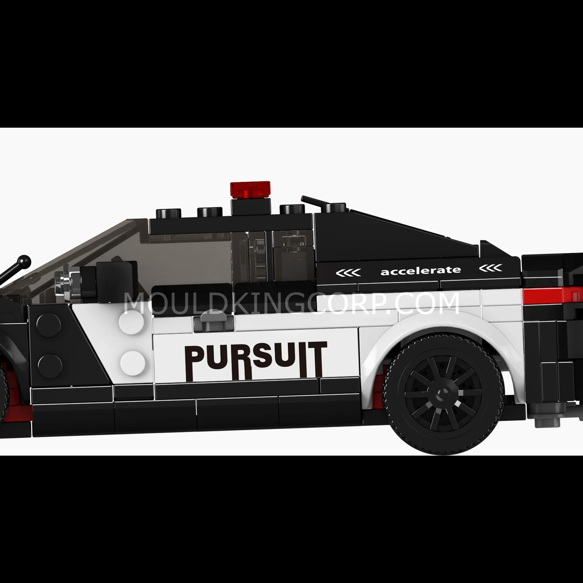 Mould King 27098 Challenger Police Car Building Set | 443 Pcs - Image 4