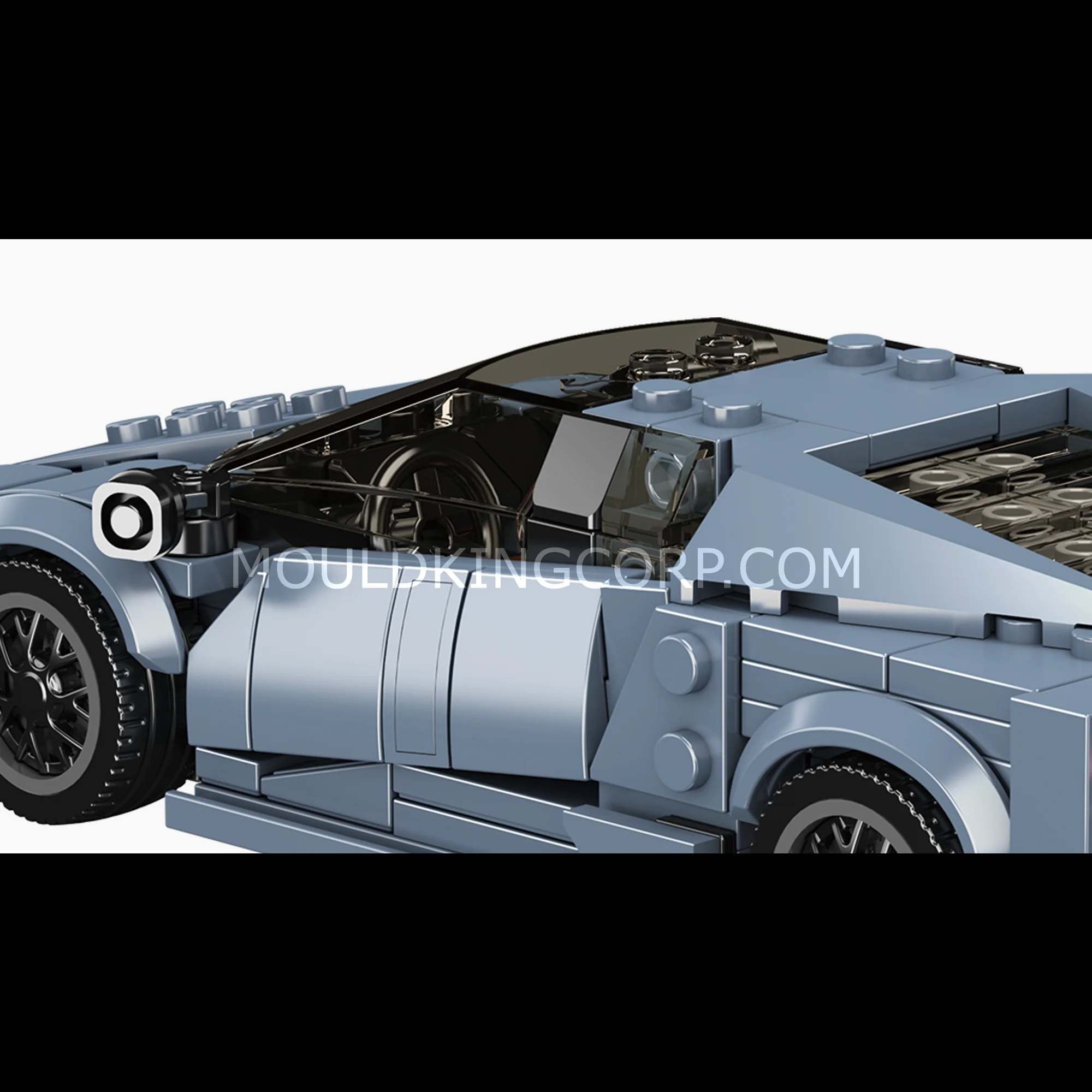 Mould King 27108 Reventón Blue Hypercar Model Building Set | 442 Pcs - Image 2