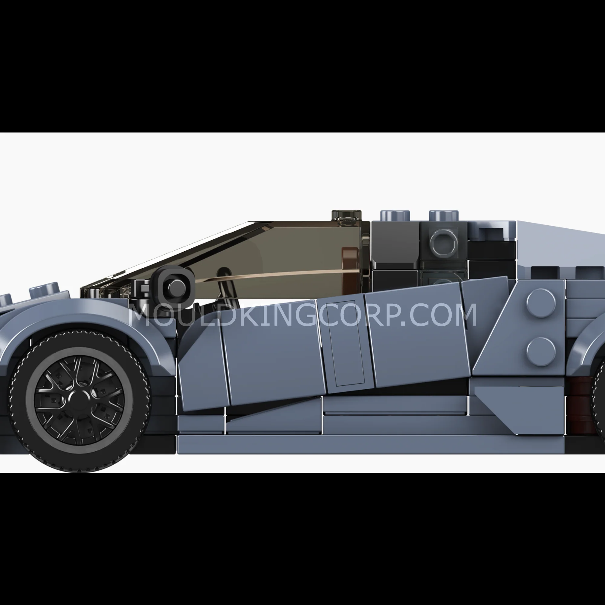 Mould King 27108 Reventón Blue Hypercar Model Building Set | 442 Pcs - Image 4