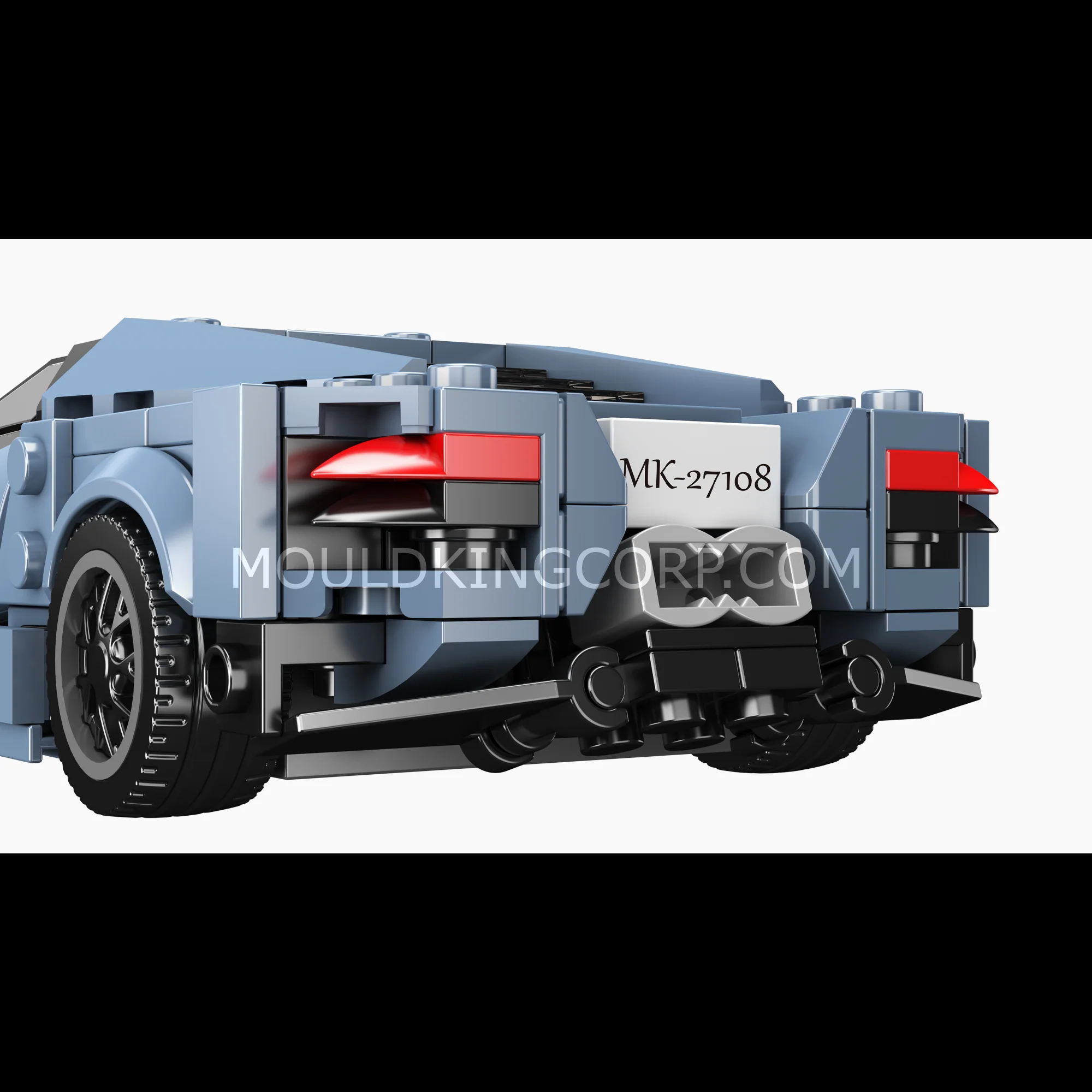 Mould King 27108 Reventón Blue Hypercar Model Building Set | 442 Pcs - Image 5