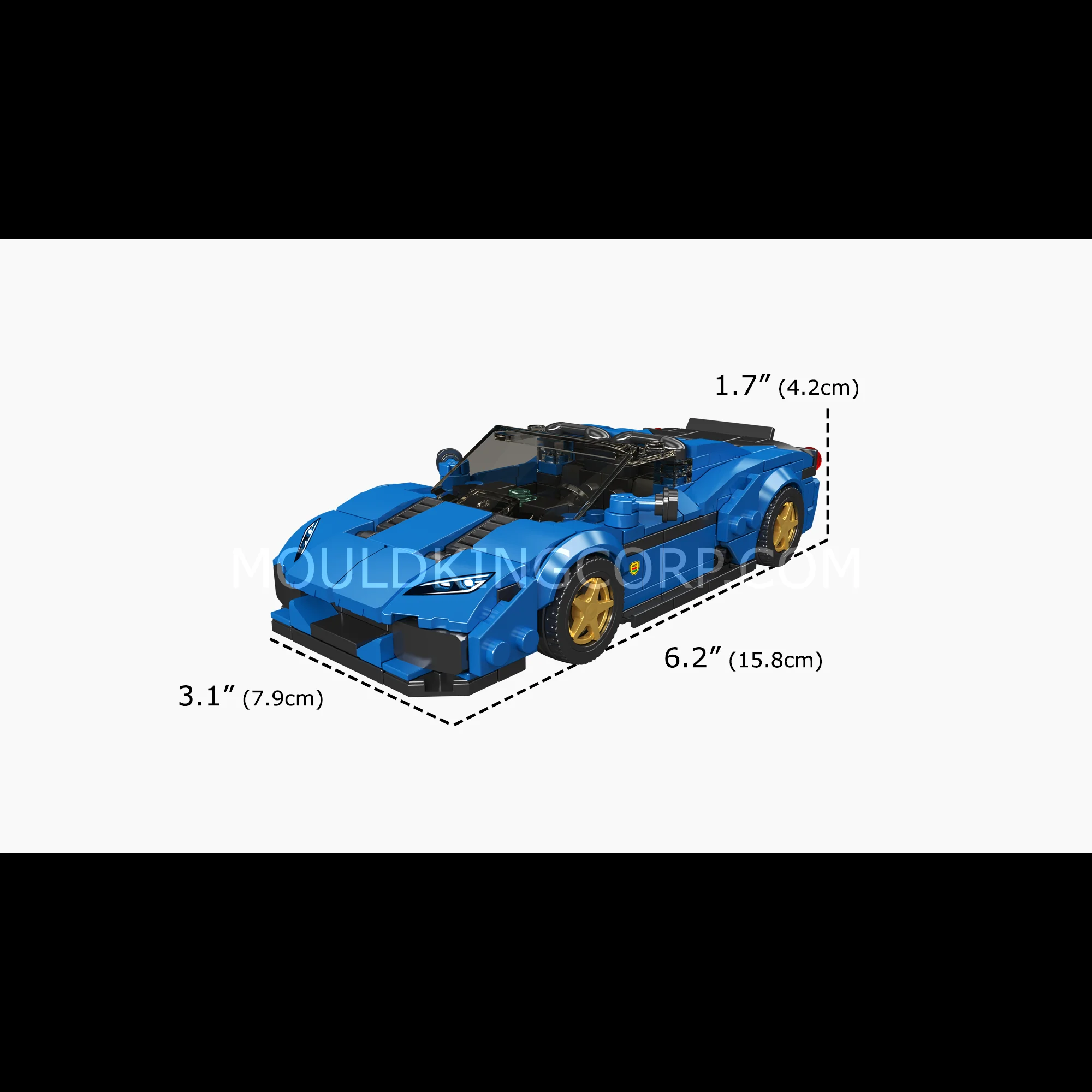 Mould King 27145 Italian V8 Anniversary Spider Building Set | 392 Pcs - Image 6