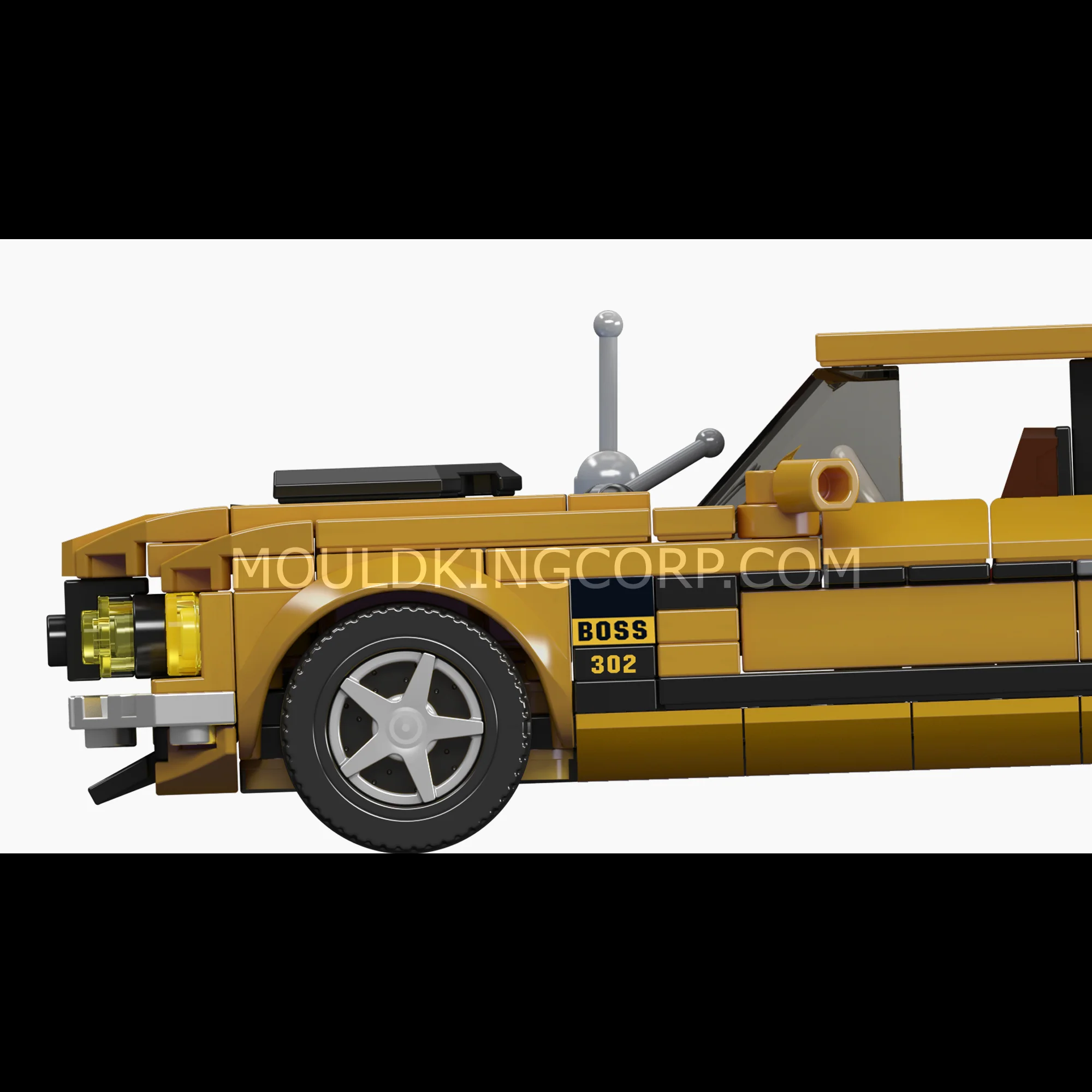 Mould King 27146 1969 American Classic Muscle Coupe Building Set | 436 Pcs - Image 4