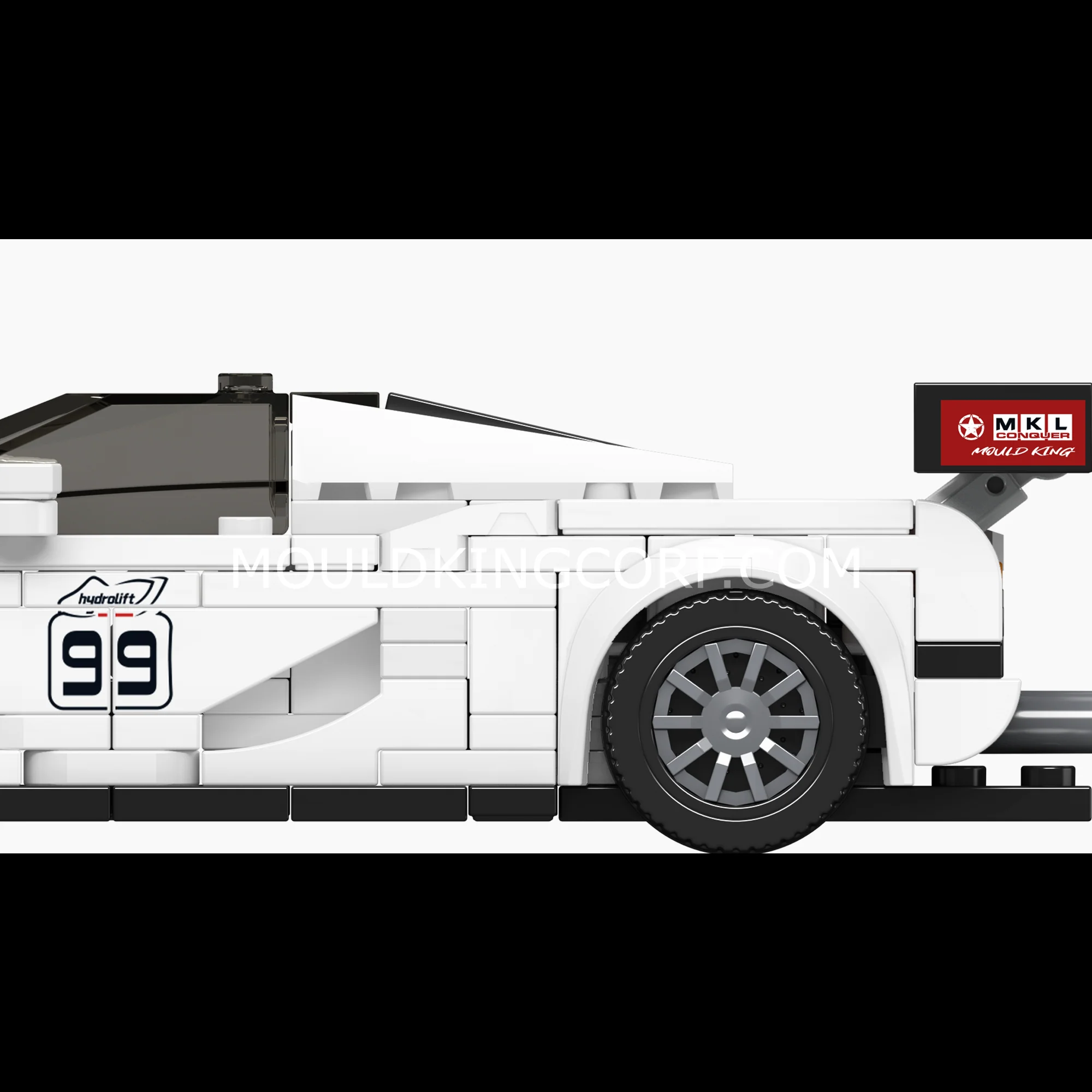 Mould King 27147 Swedish V8 GT Race Car Building Set | 376 Pcs - Image 4