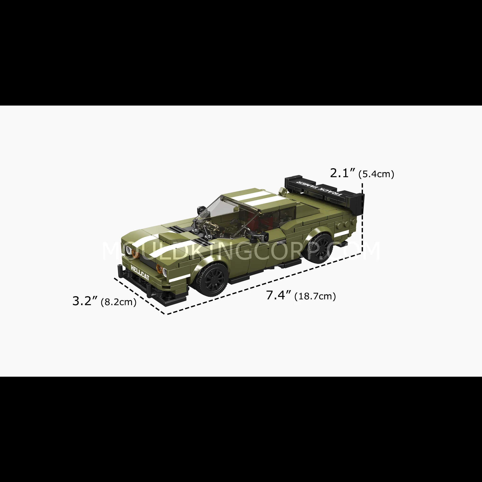 Mould King 27150 Classic American Muscle Coupe Building Set | 476 Pcs - Image 6