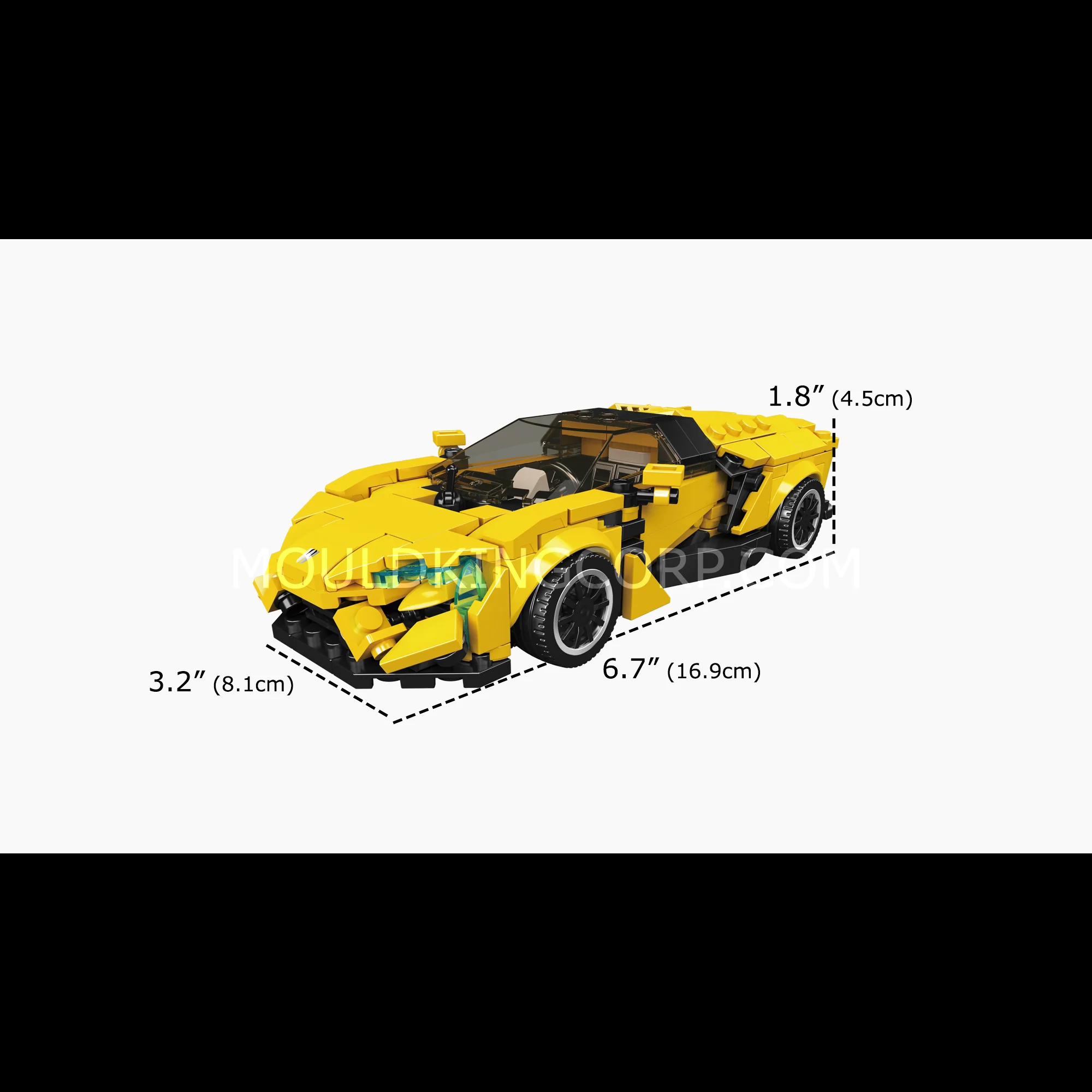 Mould King 27152 LK Hyper Open-Cockpit Hypercar Building Set | 409 Pcs - Image 6