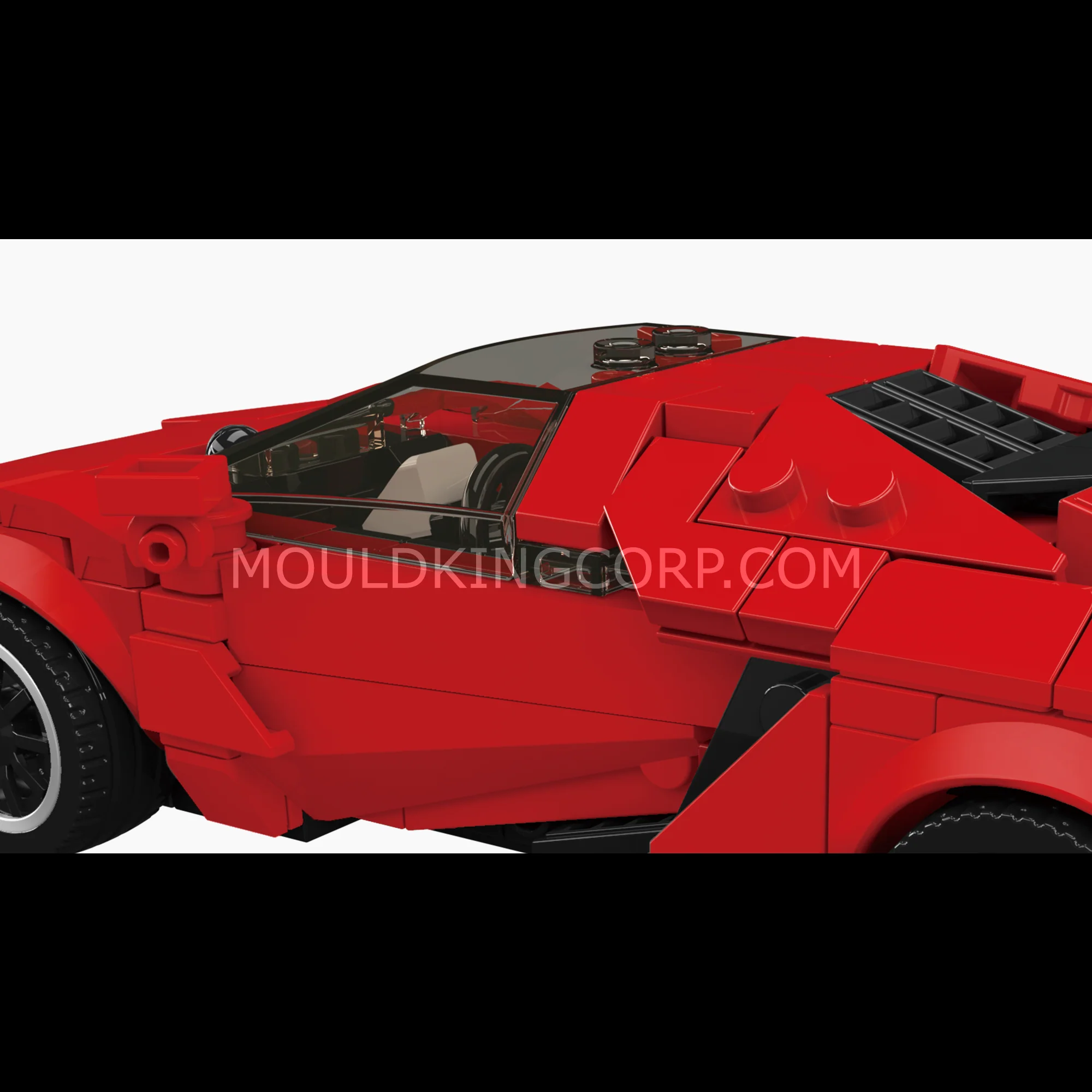 Mould King 27153 LK Angular Hypercar Building Set | 394 Pcs - Image 3