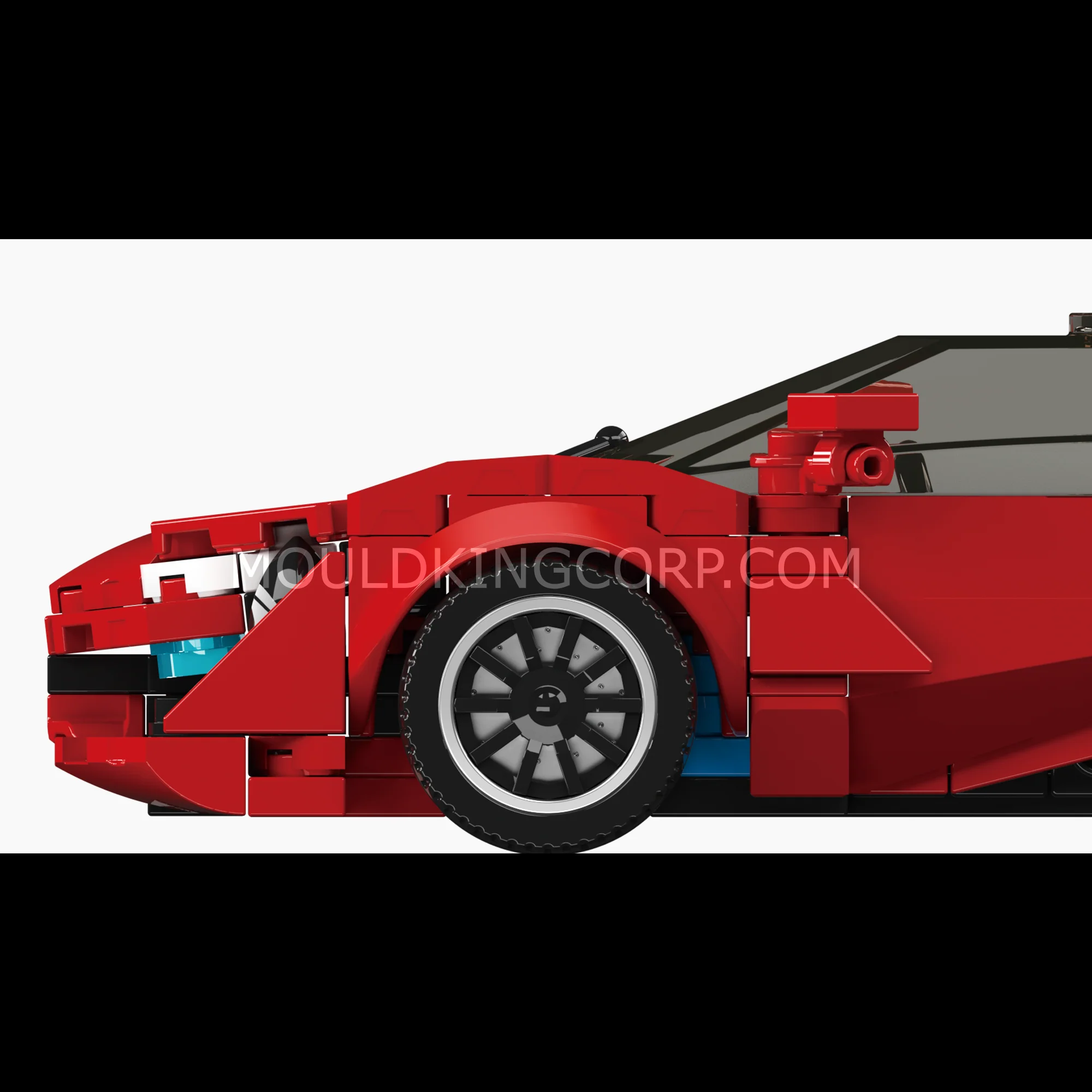 Mould King 27153 LK Angular Hypercar Building Set | 394 Pcs - Image 4