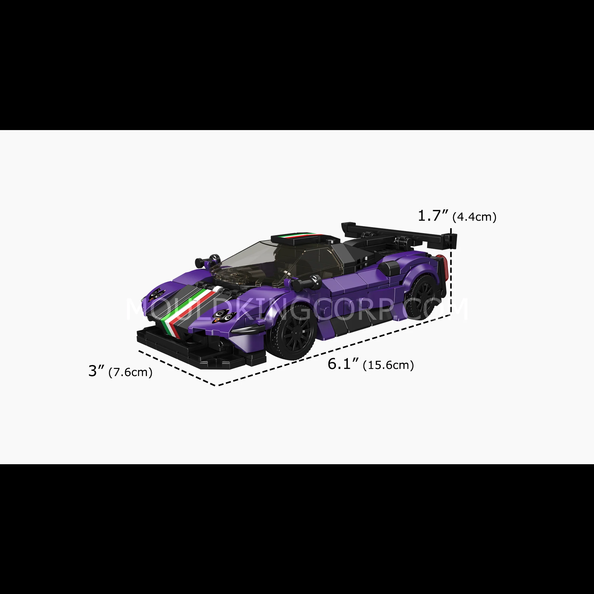 Mould King 27154 Viola 760 Italian Hypercar Building Set | 366 Pcs - Image 6