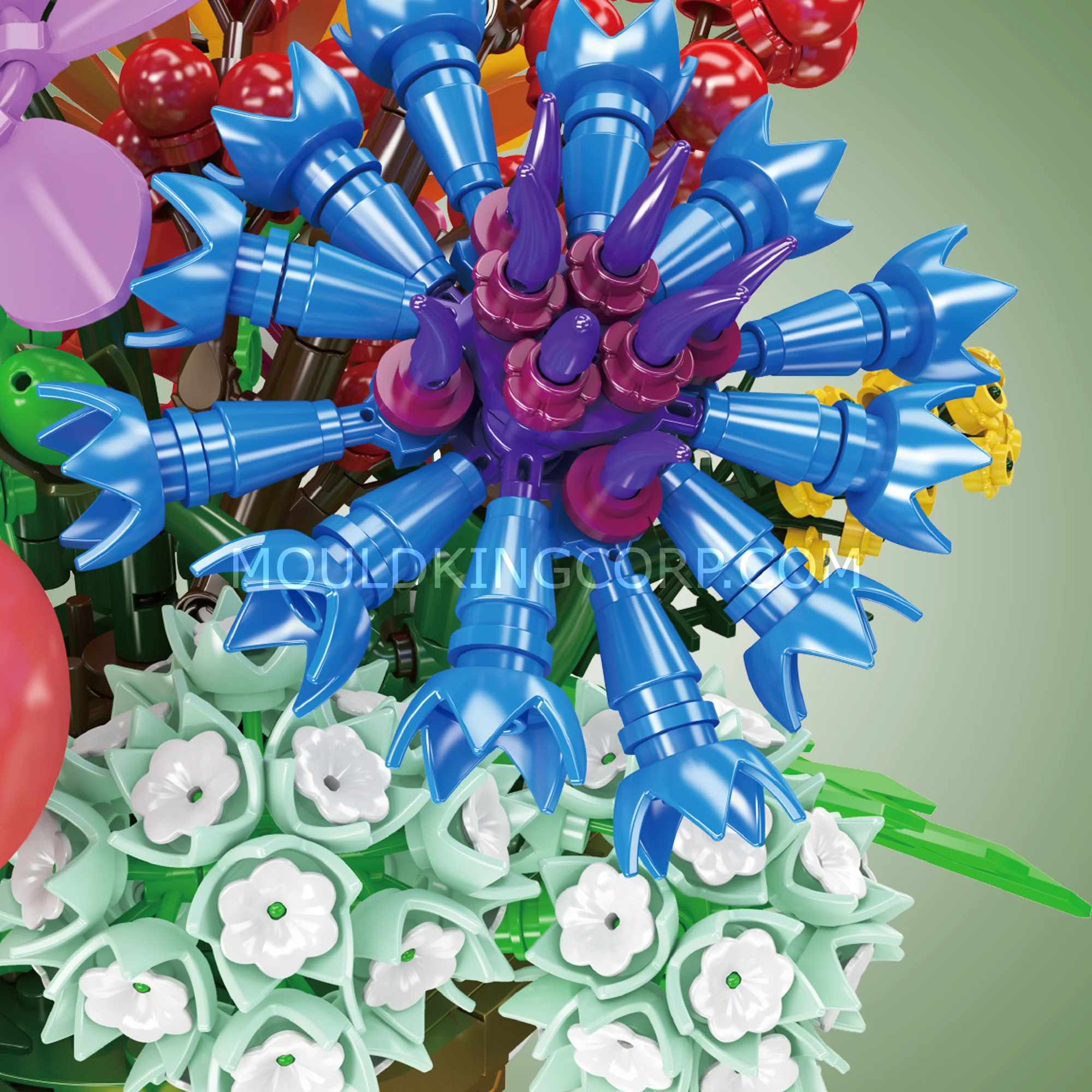 Mould King 24099 Dreamy Flower Bed Mixed Bouquet Building Set | 1,164 Pcs - Image 2